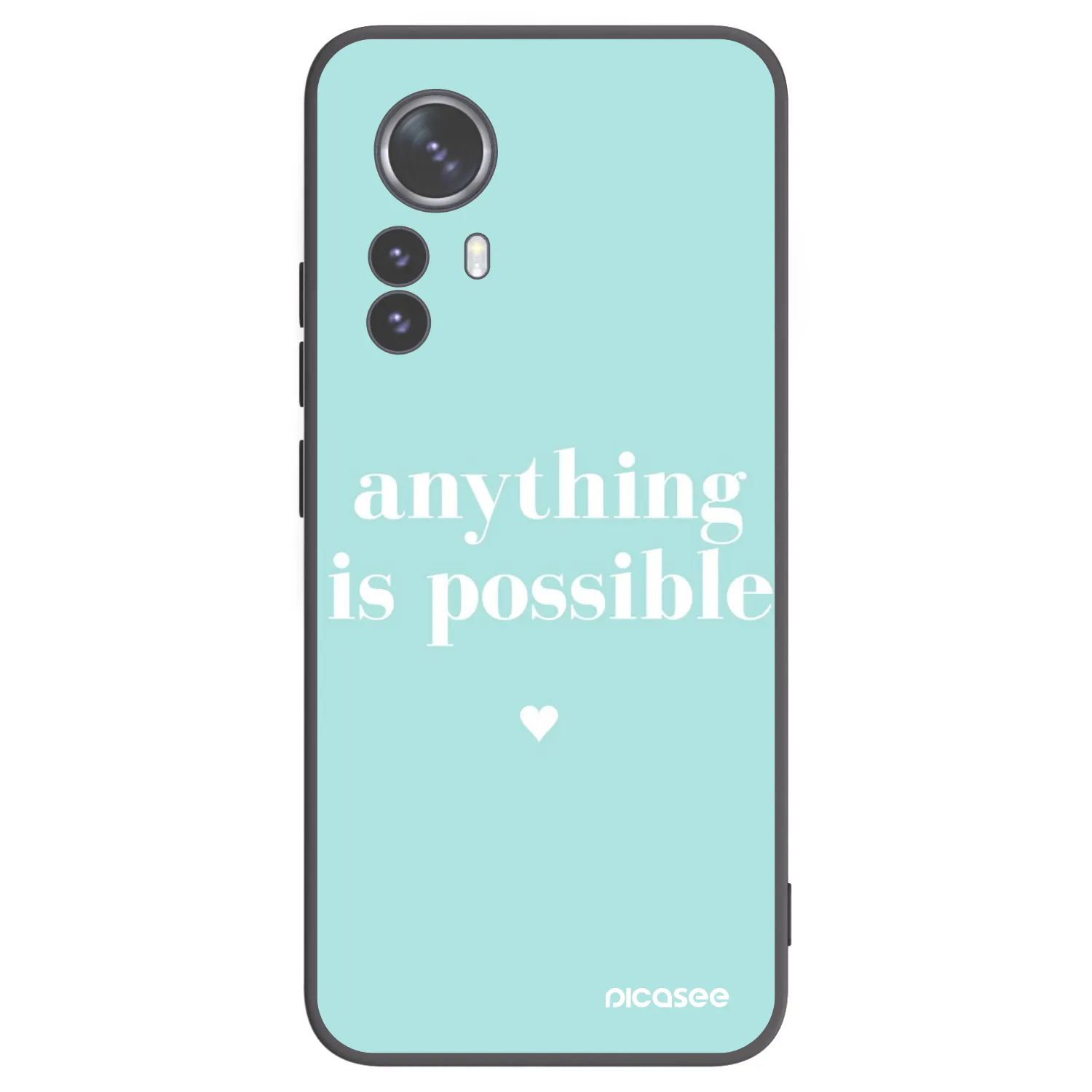 Picasee husă neagră din silicon pentru Xiaomi 12 Pro - Anything is possible