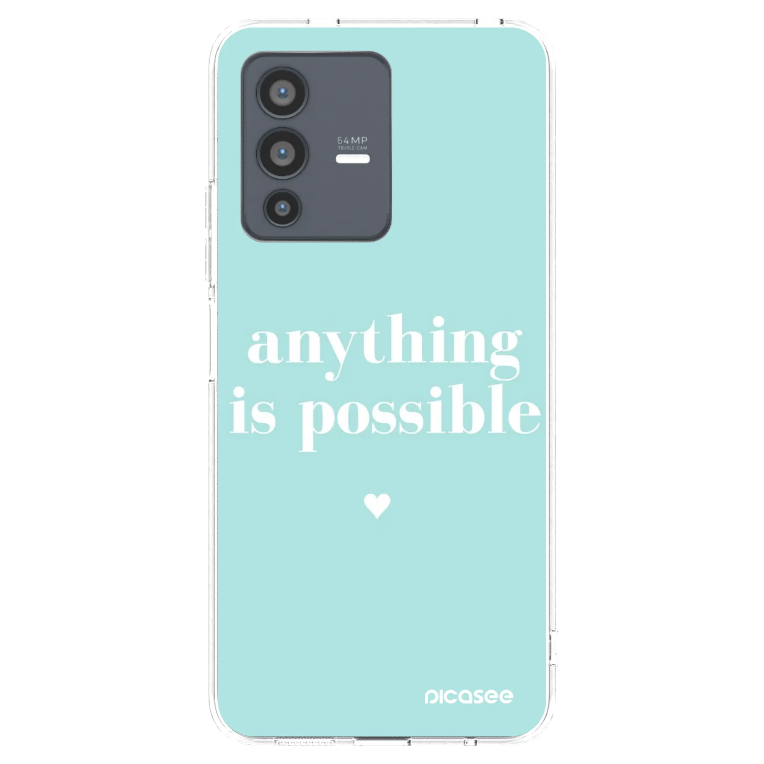 Picasee husă transparentă din silicon pentru Vivo V23 5G - Anything is possible
