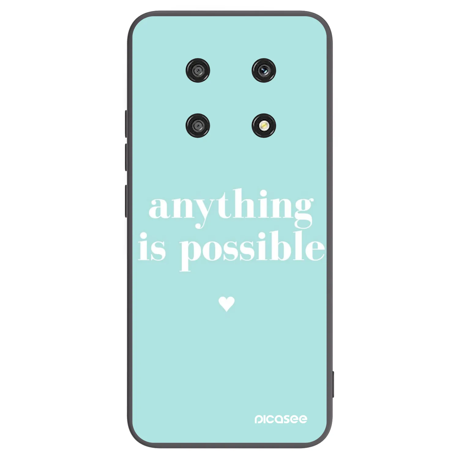 Picasee husă neagră din silicon pentru Honor Magic4 Lite 5G - Anything is possible