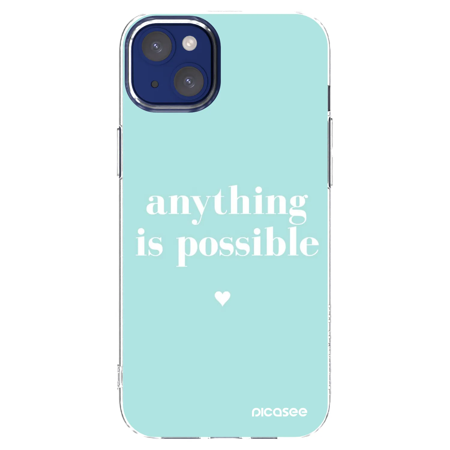 Picasee husă transparentă din silicon pentru Apple iPhone 14 Plus - Anything is possible