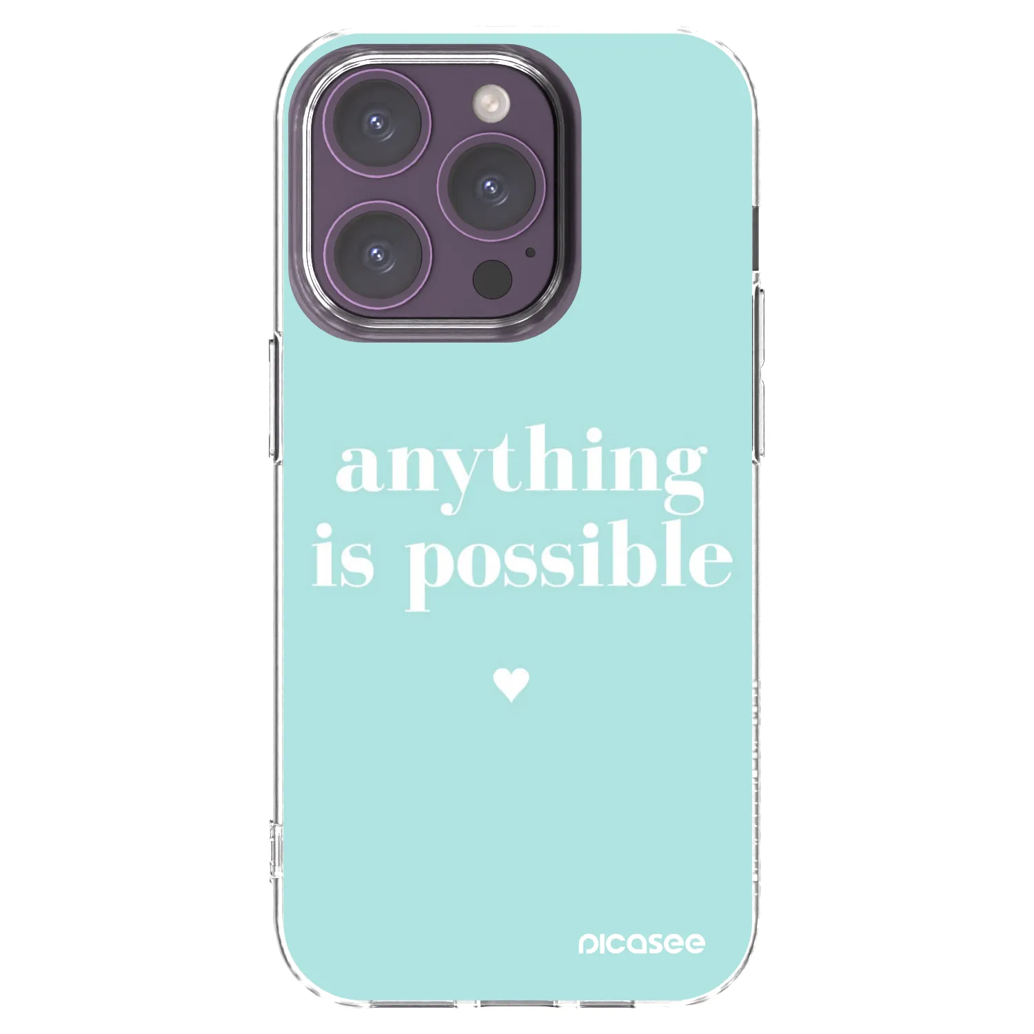 Picasee husă transparentă din silicon pentru Apple iPhone 14 Pro - Anything is possible