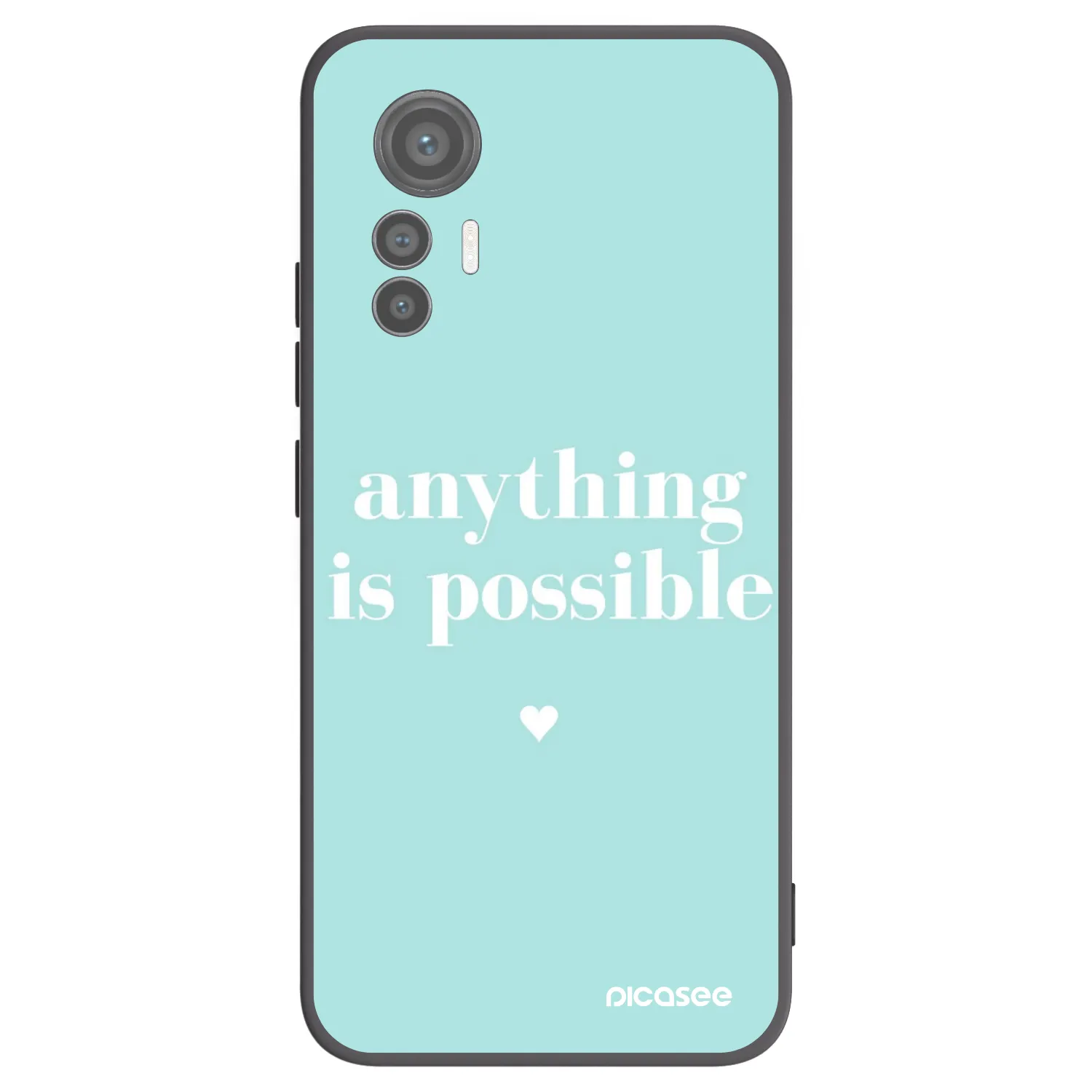 Picasee husă neagră din silicon pentru Xiaomi 12 Lite - Anything is possible