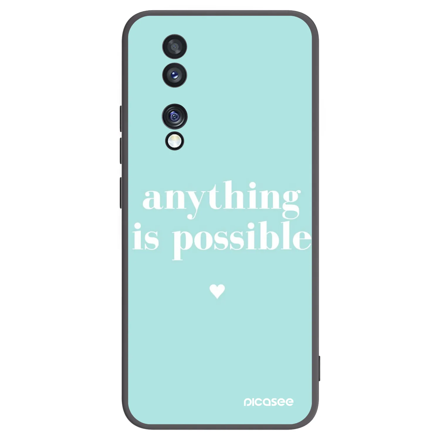 Picasee husă neagră din silicon pentru Honor 70 - Anything is possible