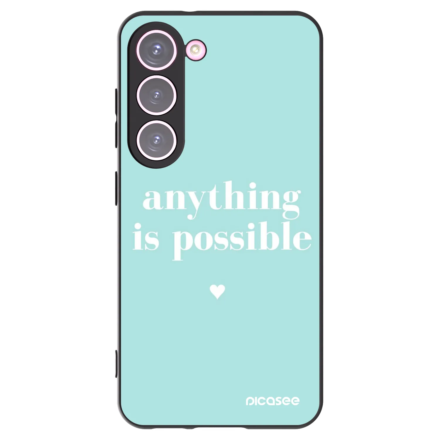 Picasee husă neagră din silicon pentru Samsung Galaxy S23 5G - Anything is possible