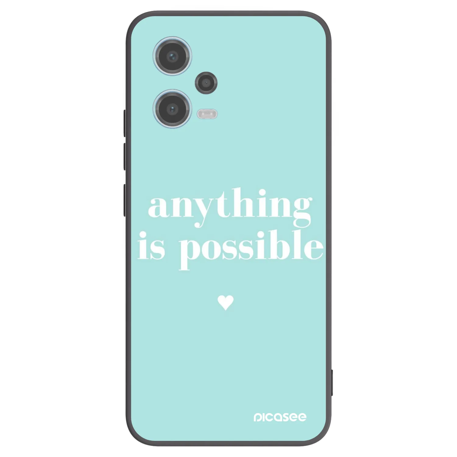 Picasee husă neagră din silicon pentru Xiaomi Redmi Note 12 5G - Anything is possible
