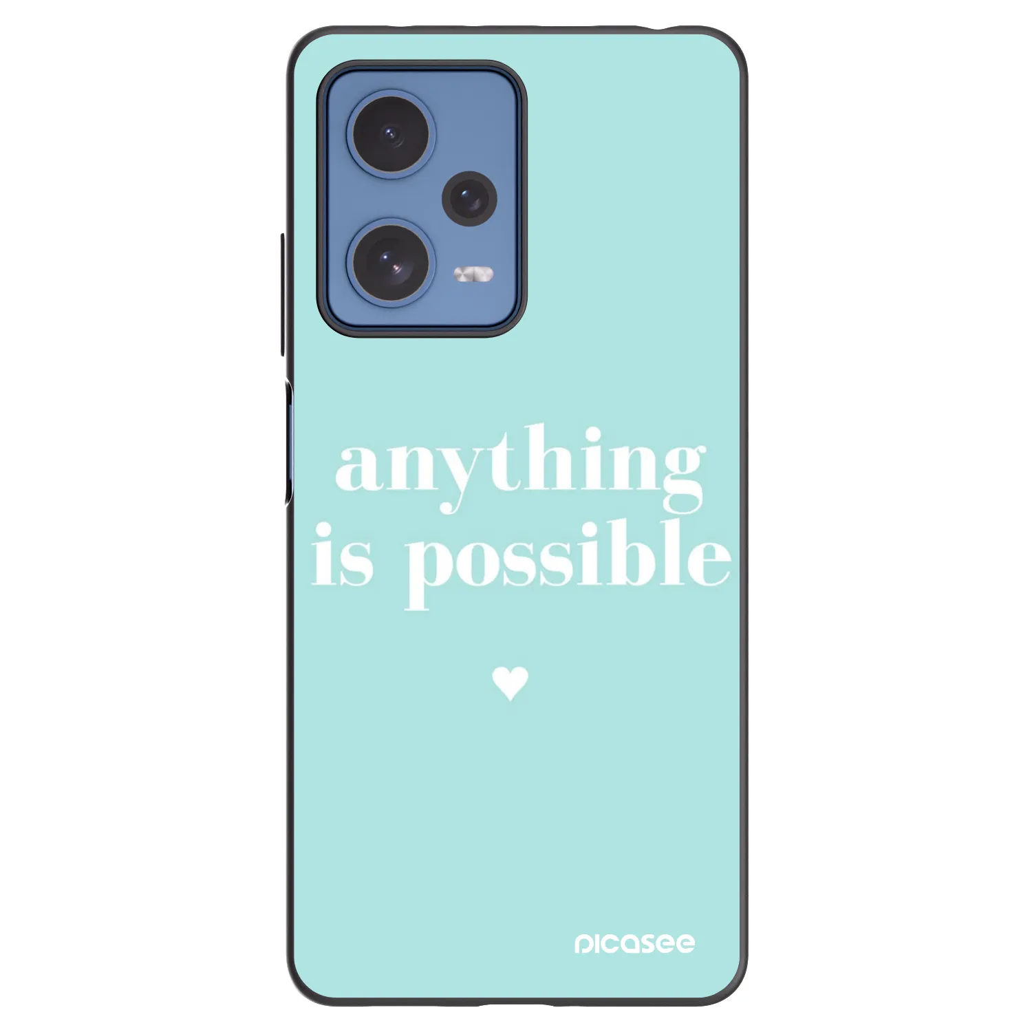 Picasee husă neagră din silicon pentru Xiaomi Redmi Note 12 Pro 5G - Anything is possible