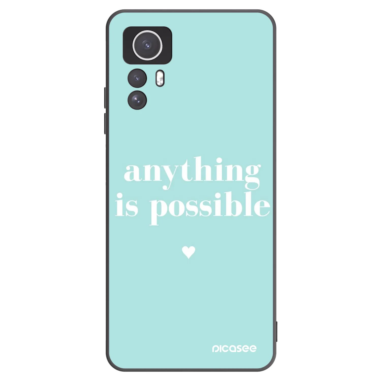 Picasee husă neagră din silicon pentru Xiaomi Redmi Note 12S - Anything is possible