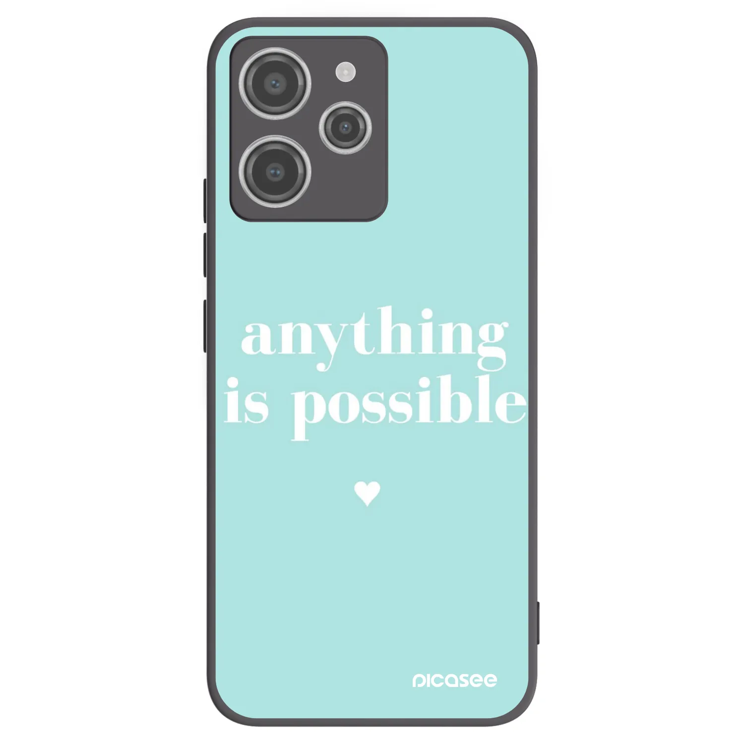 Picasee husă neagră din silicon pentru Xiaomi Redmi 12 4G - Anything is possible