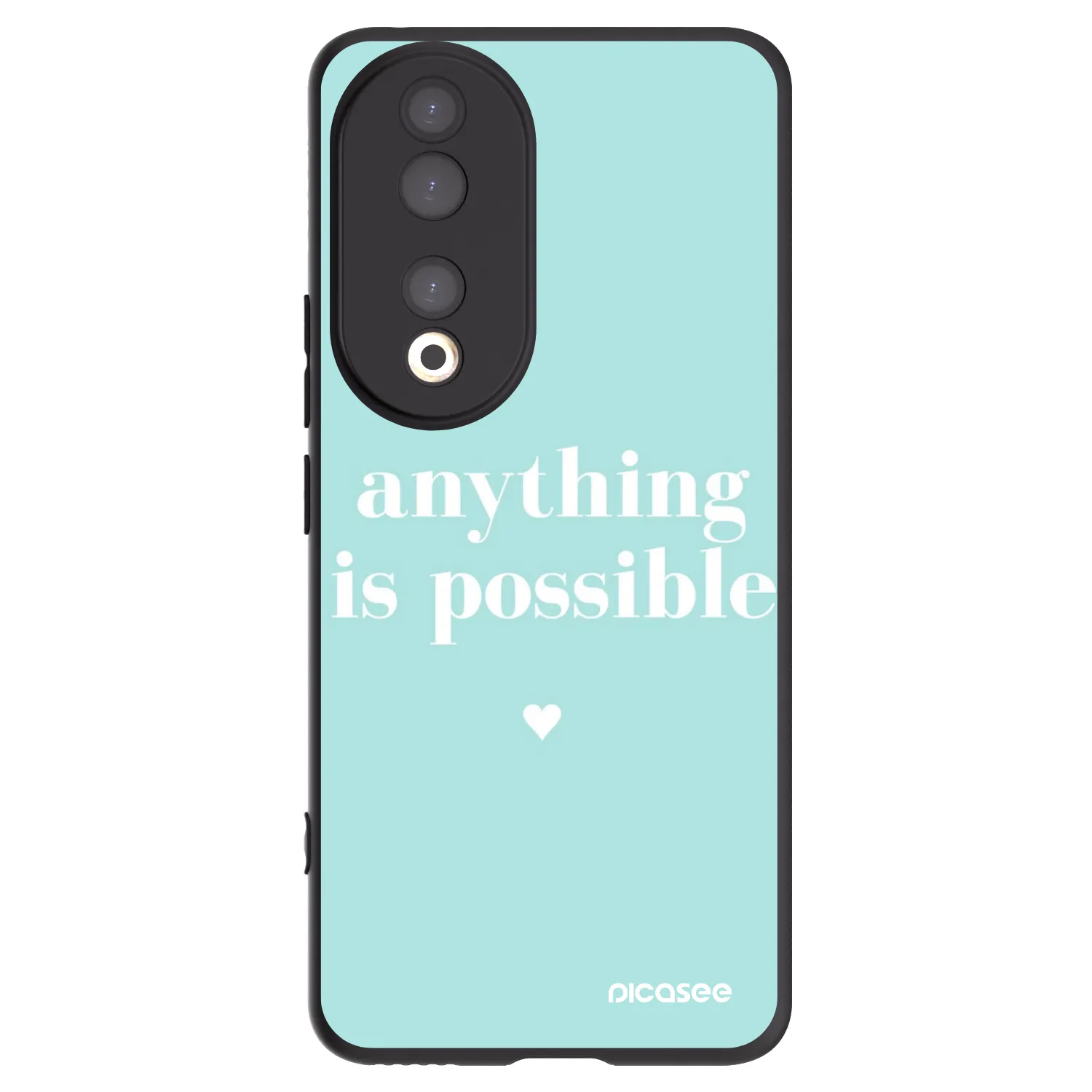 Picasee husă neagră din silicon pentru Honor 90 5G - Anything is possible