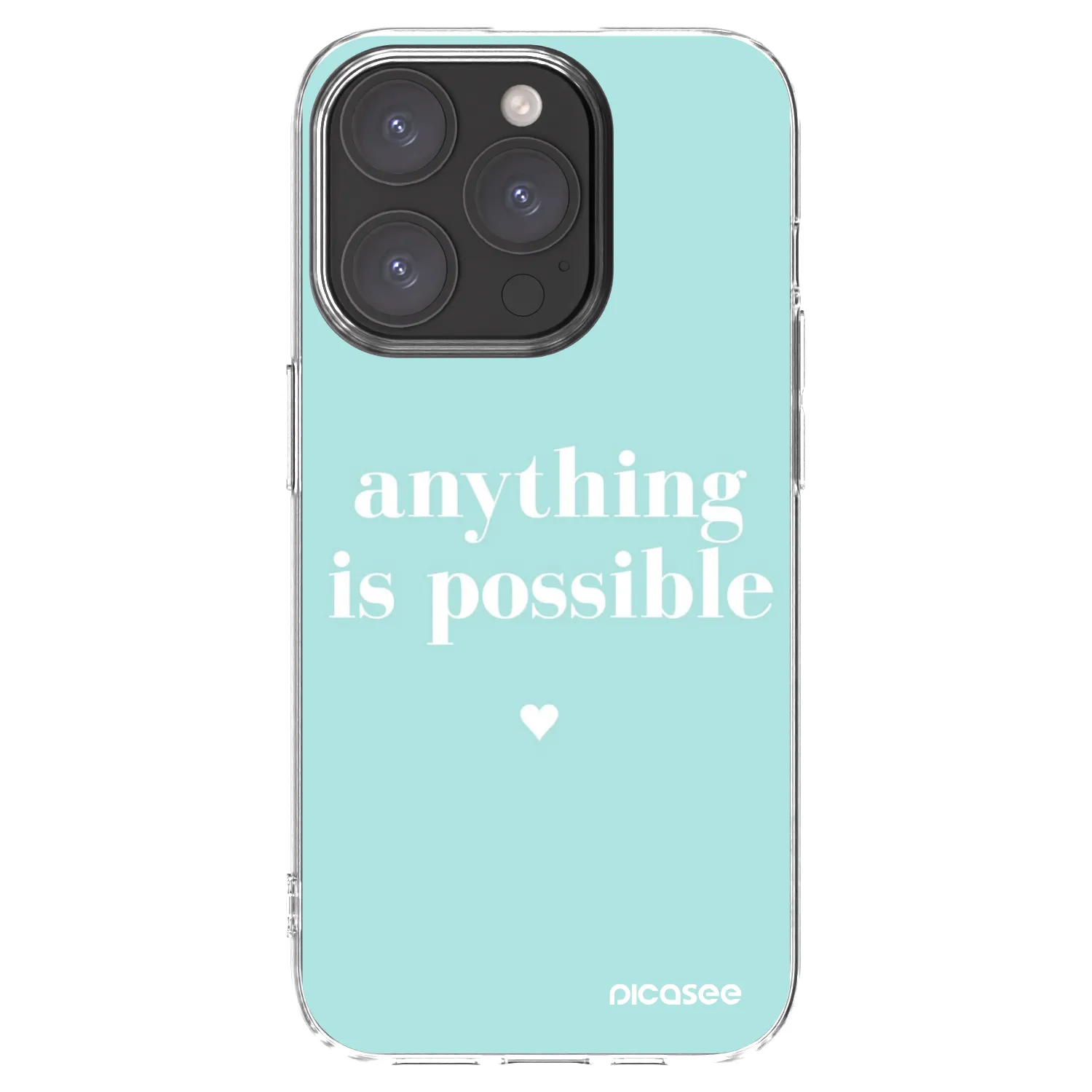 Picasee husă transparentă din silicon pentru Apple iPhone 15 Pro - Anything is possible