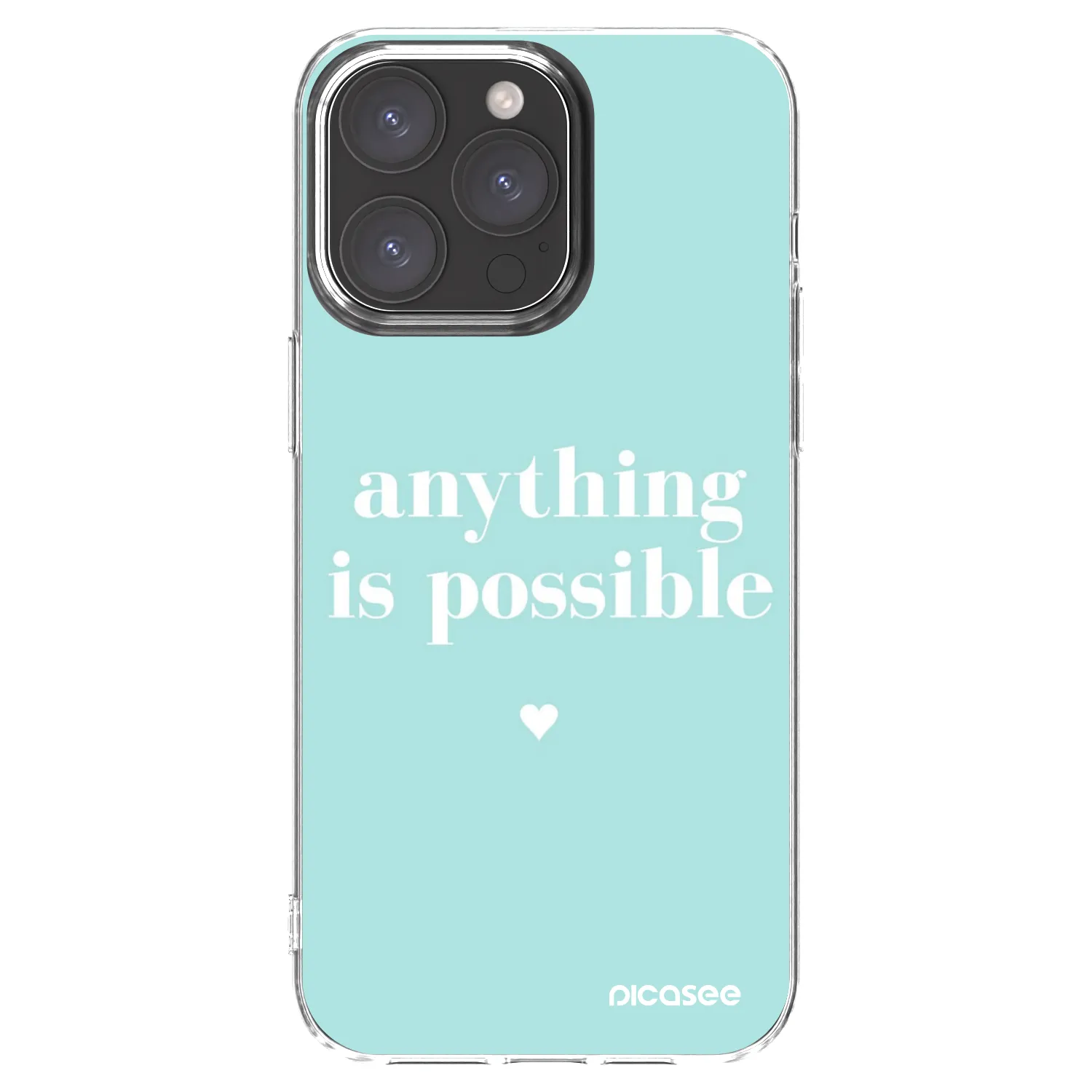 Picasee husă transparentă din silicon pentru Apple iPhone 15 Pro Max - Anything is possible