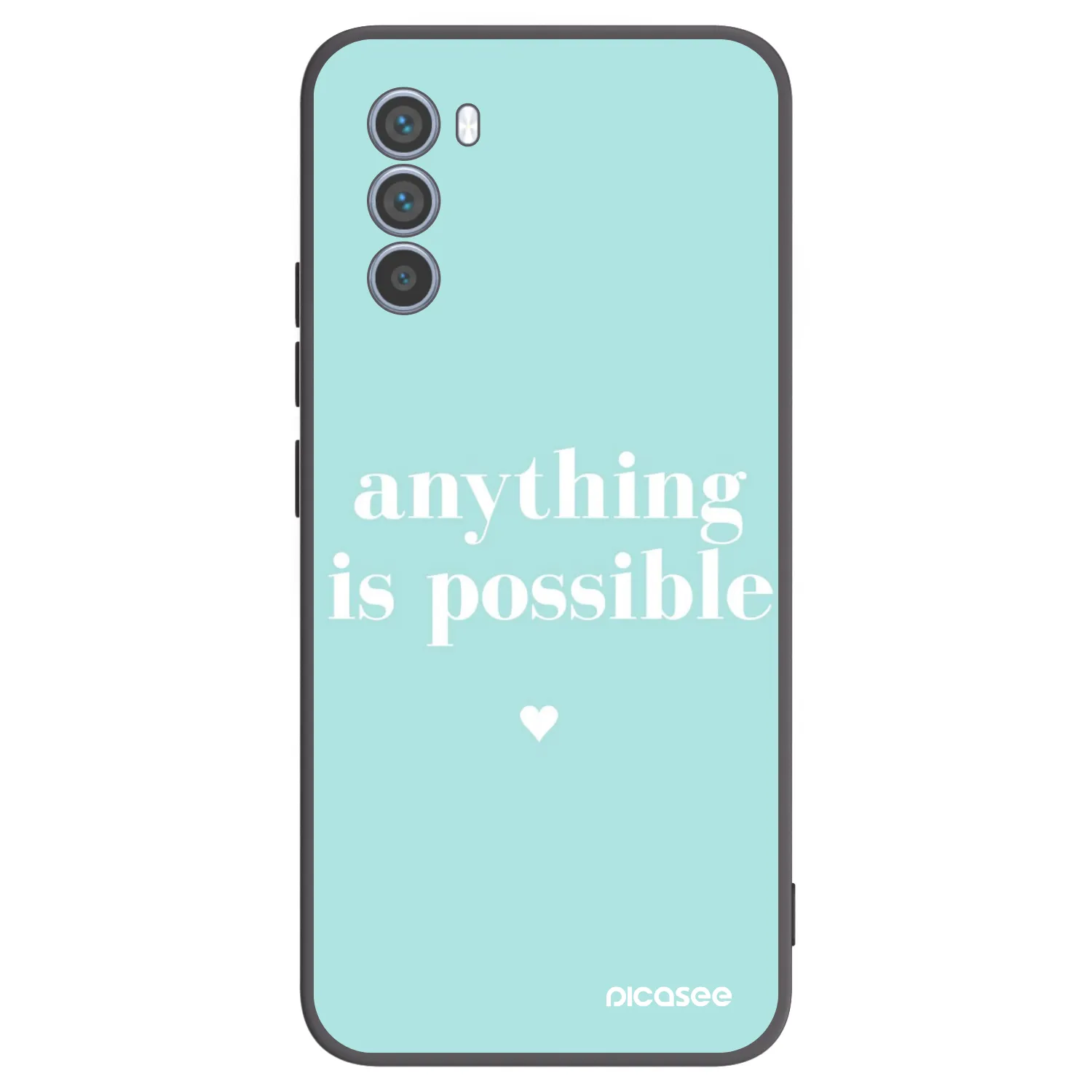 Picasee husă neagră din silicon pentru Motorola Moto G62 - Anything is possible