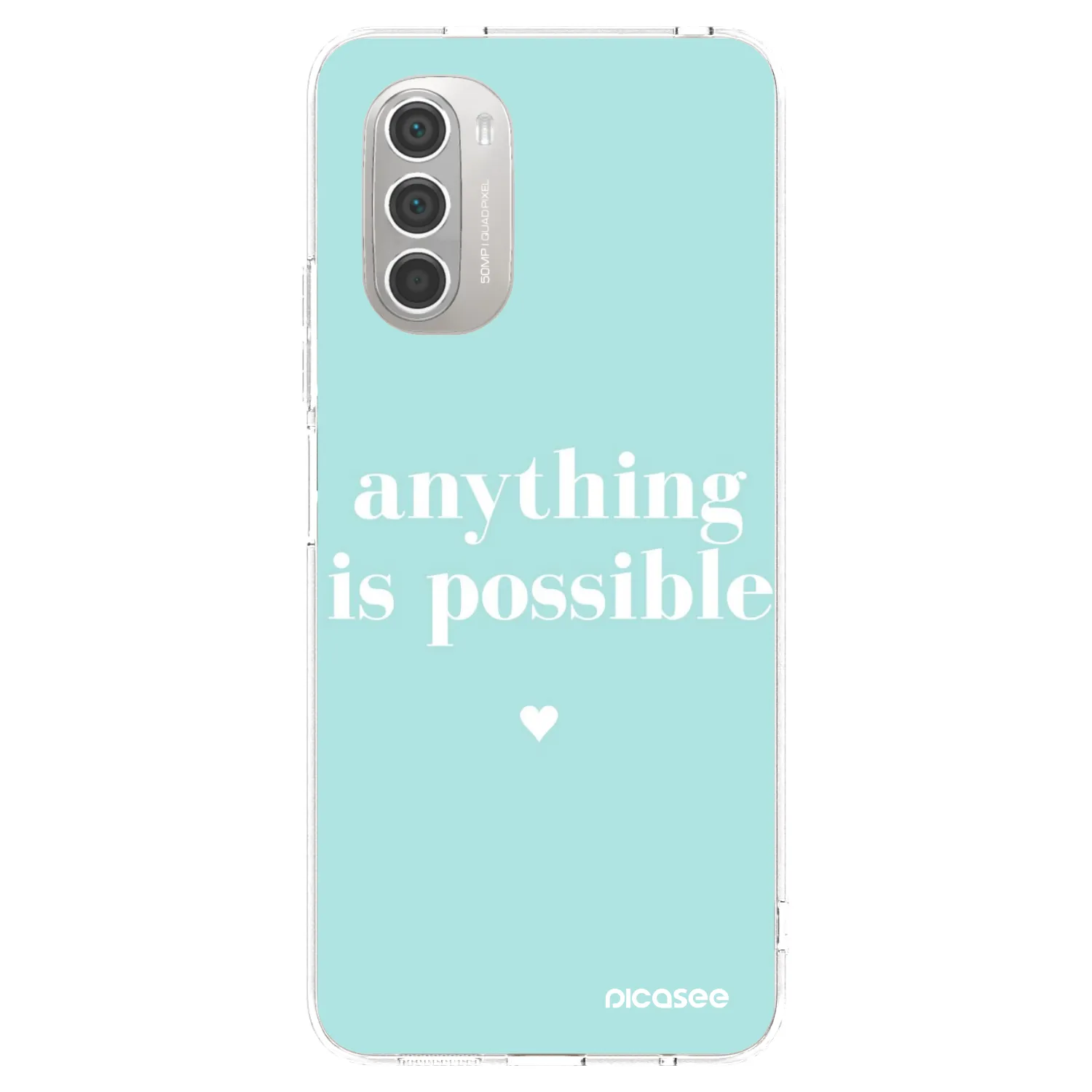 Picasee husă transparentă din silicon pentru Motorola Moto G51 - Anything is possible