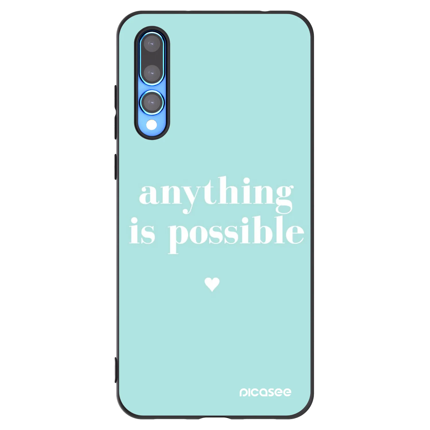 Picasee husă neagră din silicon pentru Huawei P20 Pro - Anything is possible