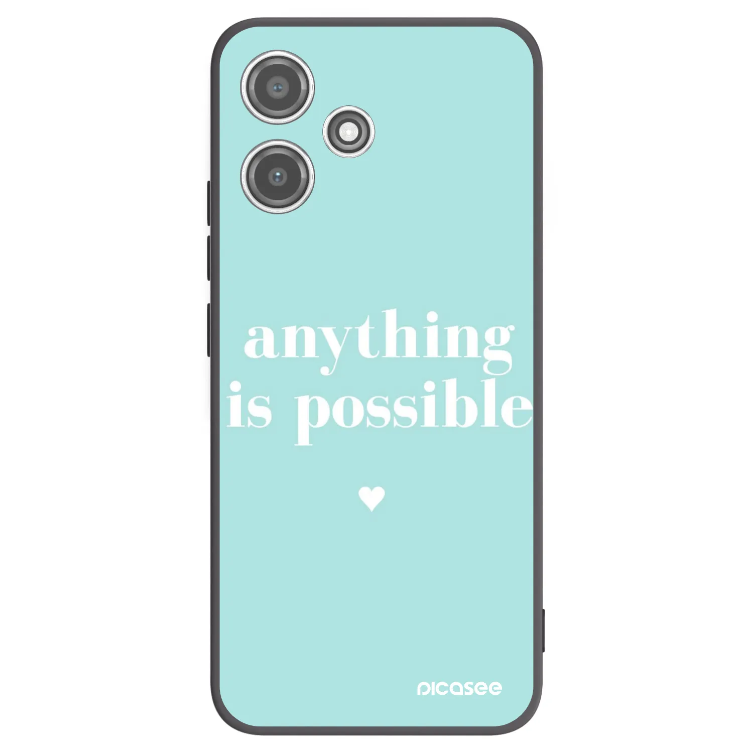 Picasee husă neagră din silicon pentru Xiaomi Redmi 12 5G - Anything is possible