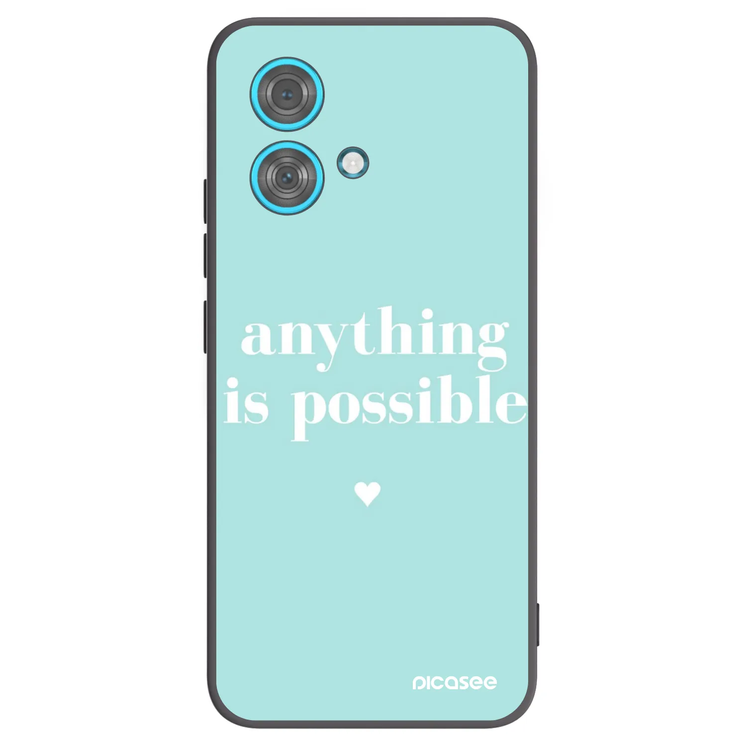 Picasee husă neagră din silicon pentru Motorola Edge 40 Neo - Anything is possible