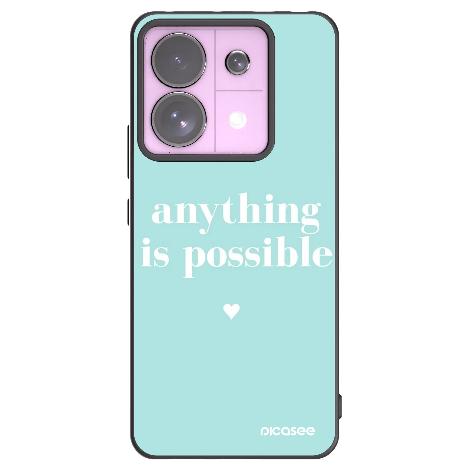 Picasee husă neagră din silicon pentru Xiaomi Redmi Note 13 Pro 5G - Anything is possible
