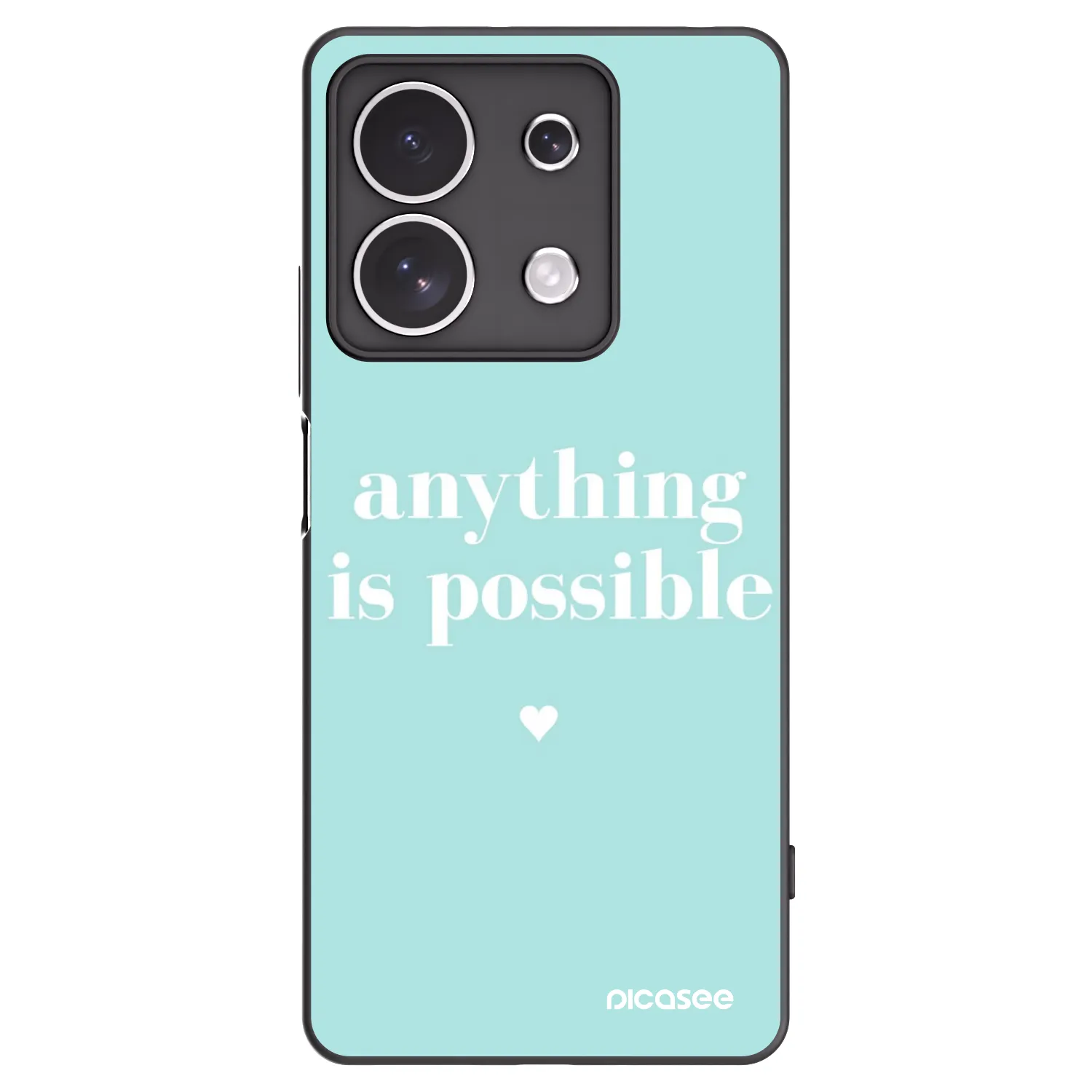 Picasee husă neagră din silicon pentru Xiaomi Redmi Note 13 4G - Anything is possible