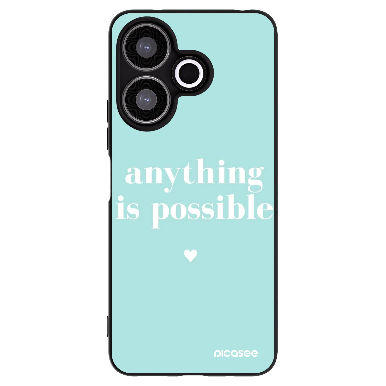 Picasee husă neagră din silicon pentru Xiaomi Redmi 13 4G - Anything is possible