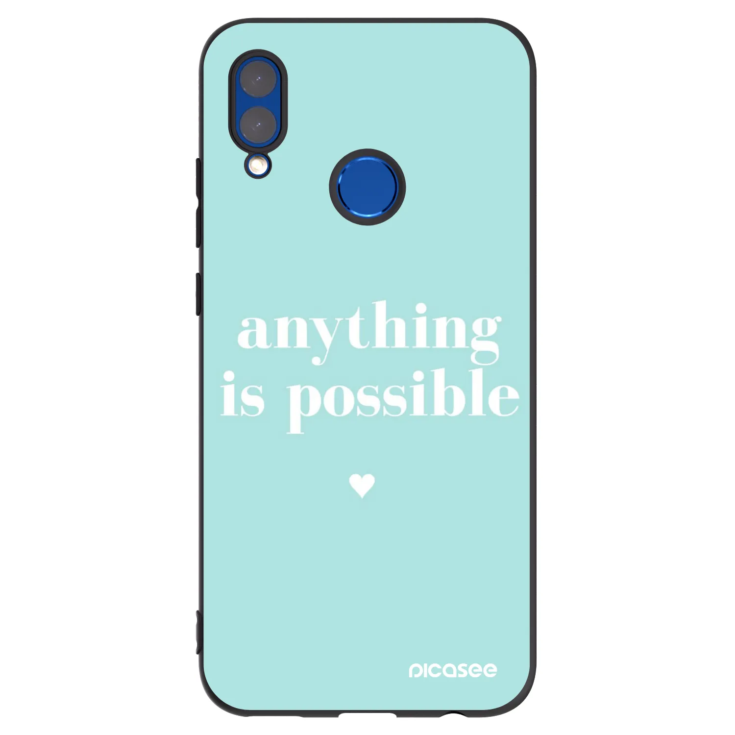 Picasee husă neagră din silicon pentru Honor 10 Lite - Anything is possible