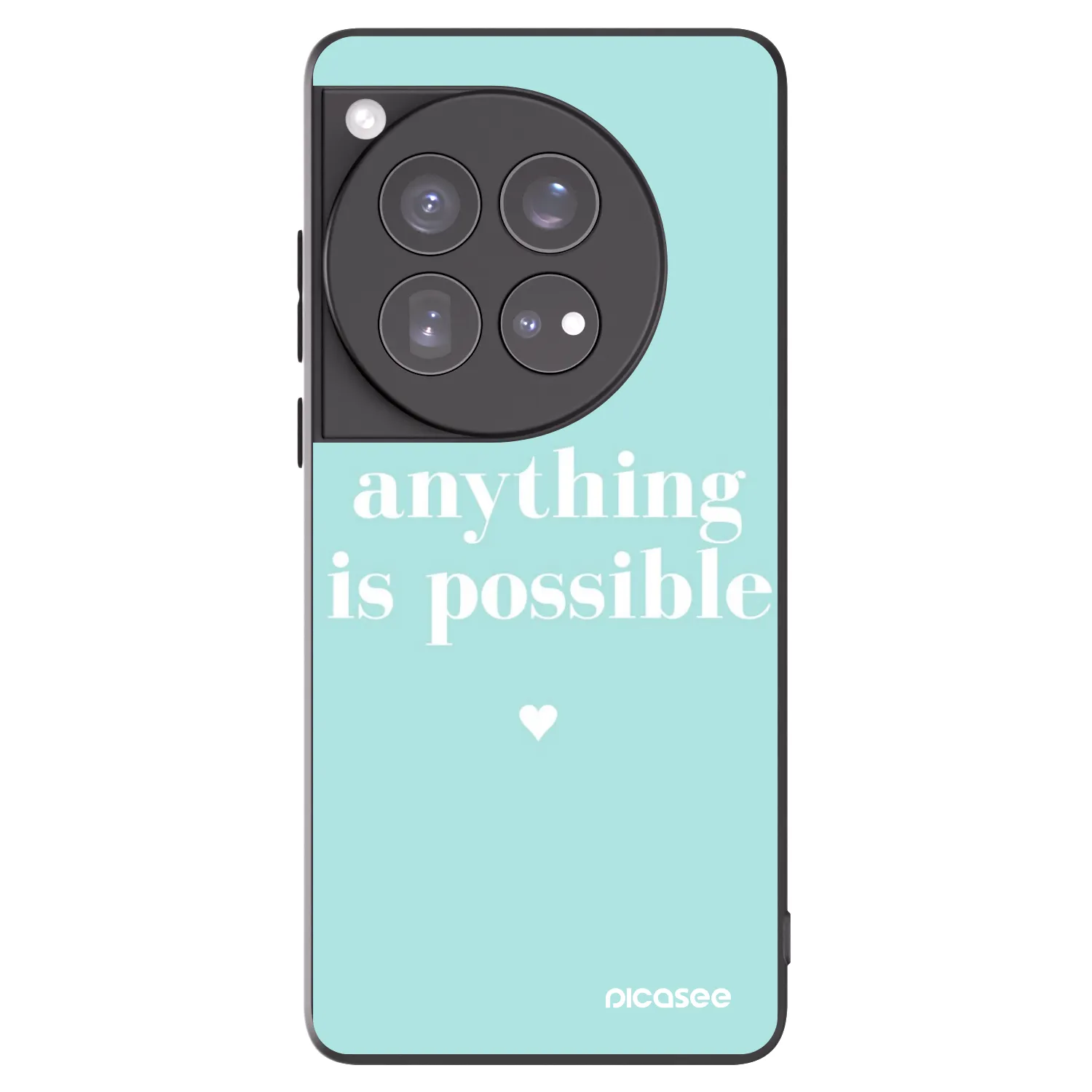 Picasee husă neagră din silicon pentru OnePlus 12 5G - Anything is possible