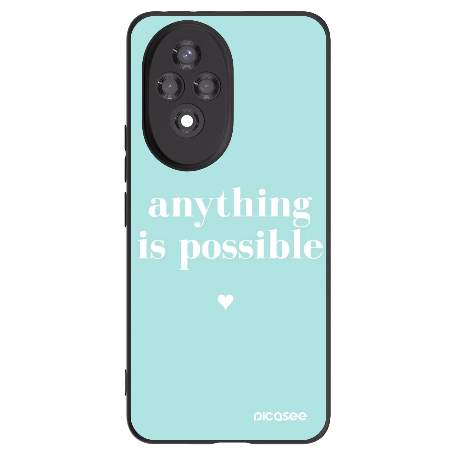 Picasee husă neagră din silicon pentru Honor 200 Pro 5G - Anything is possible