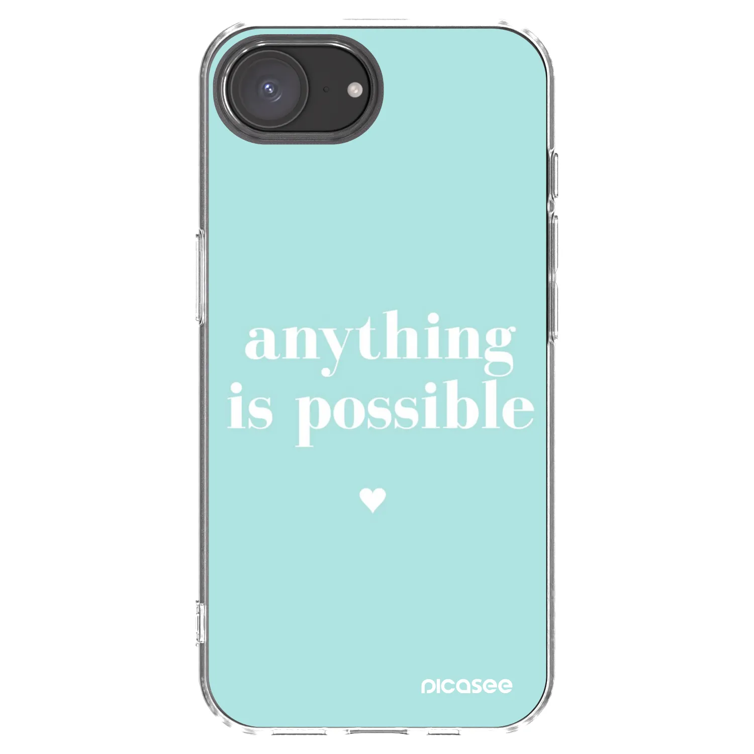 Picasee husă transparentă din silicon pentru Apple iPhone 16e - Anything is possible
