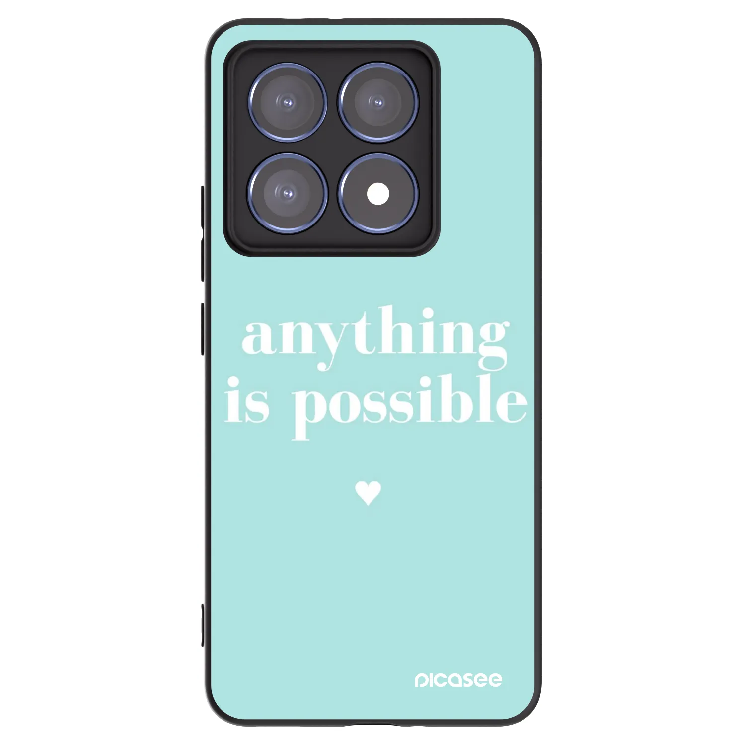 Picasee husă neagră din silicon pentru Xiaomi 14T Pro - Anything is possible