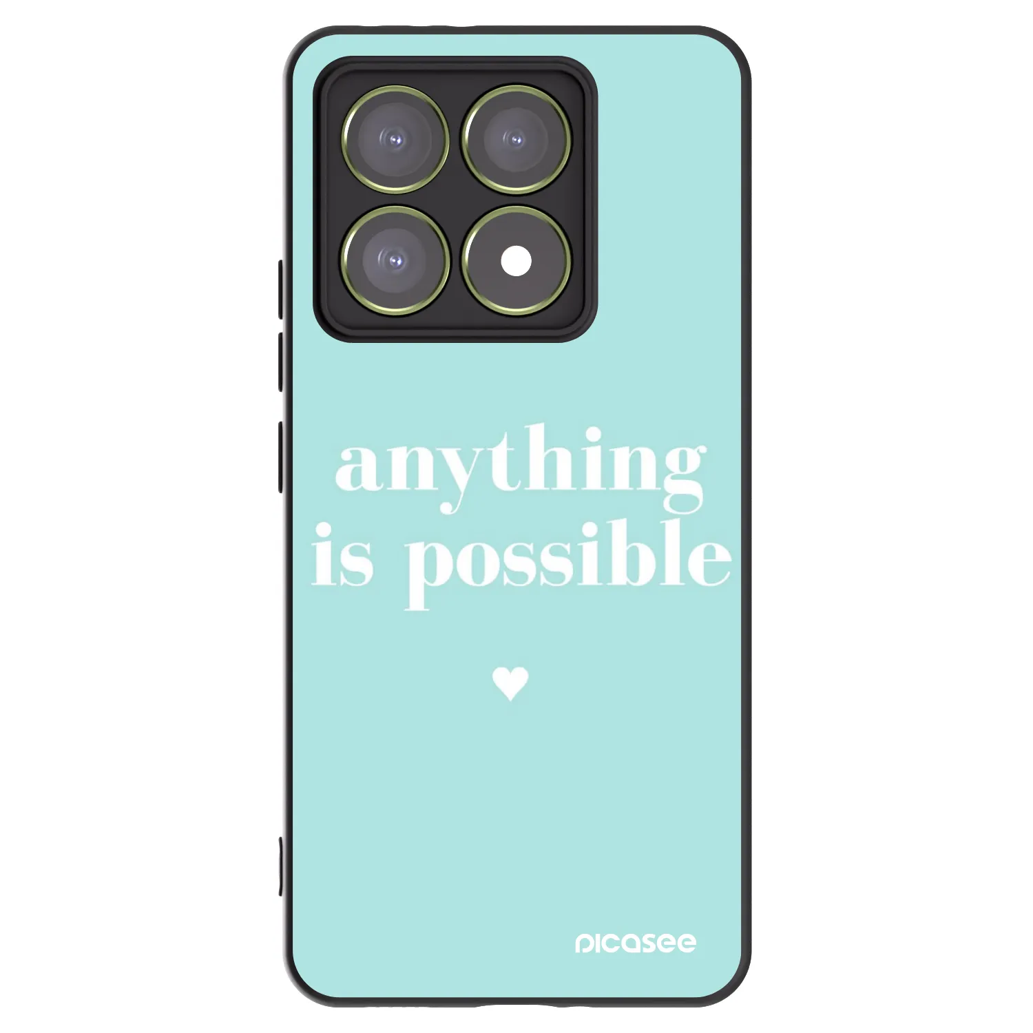 Picasee husă neagră din silicon pentru Xiaomi 14T - Anything is possible