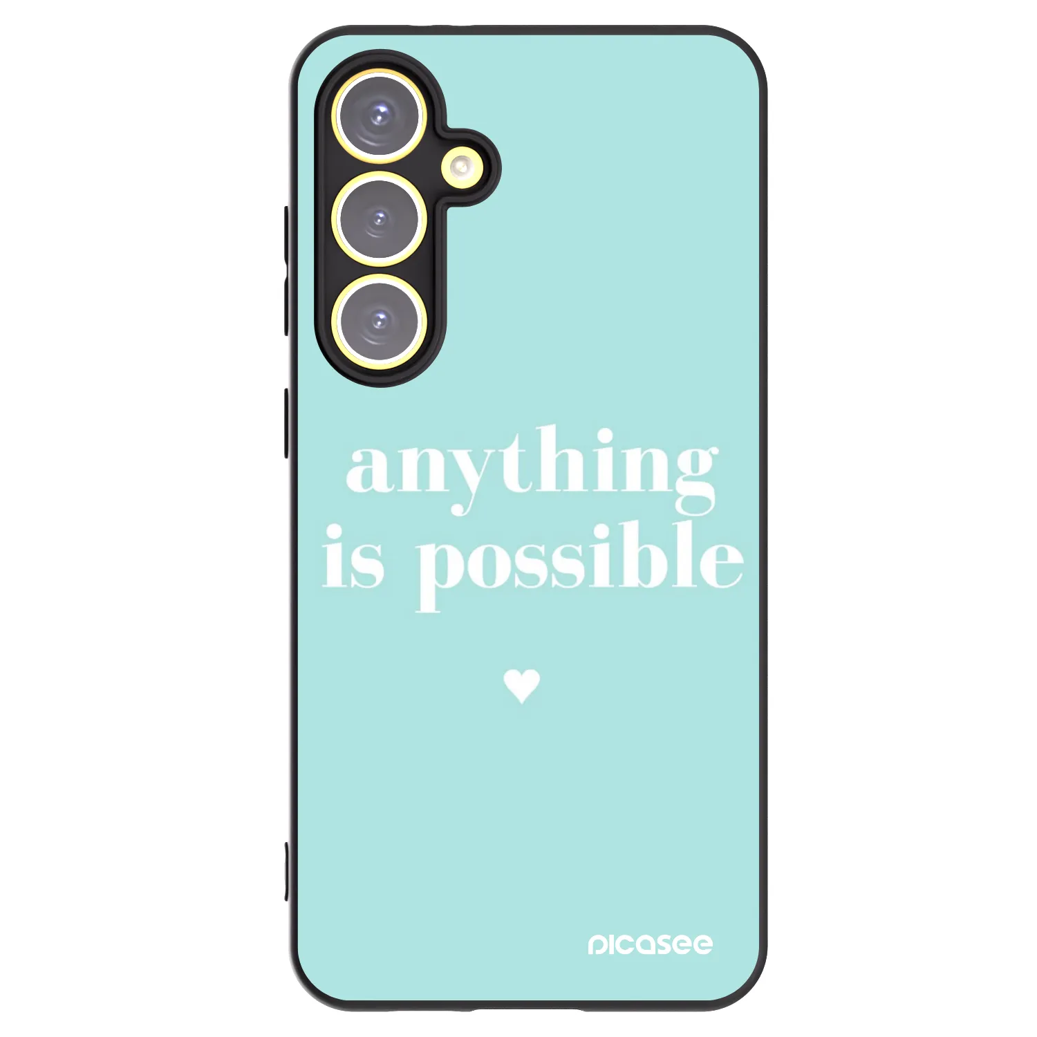 Picasee husă neagră din silicon pentru Samsung Galaxy S24 FE S721B - Anything is possible