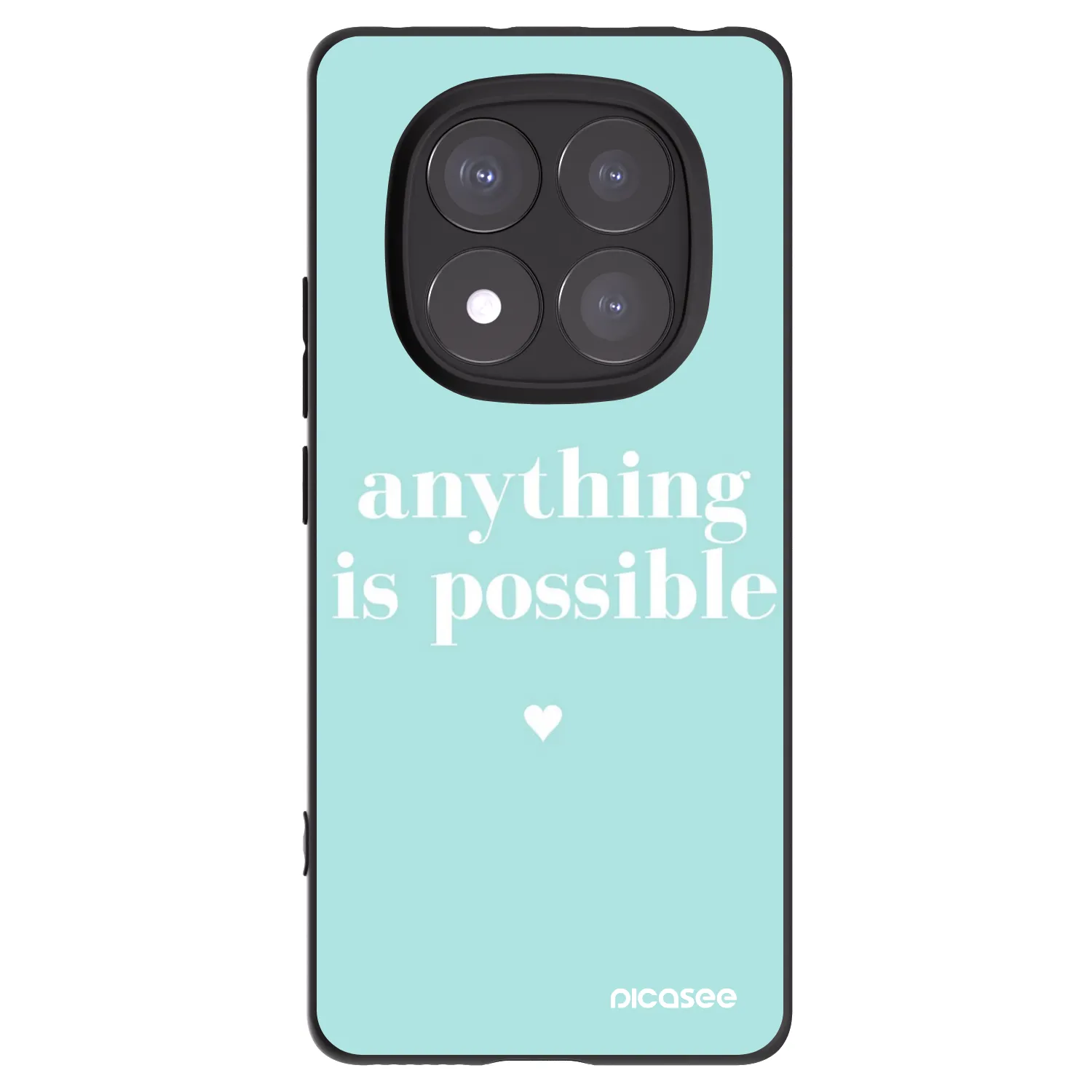 Picasee husă neagră din silicon pentru Xiaomi Redmi Note 14 Pro+ 5G - Anything is possible