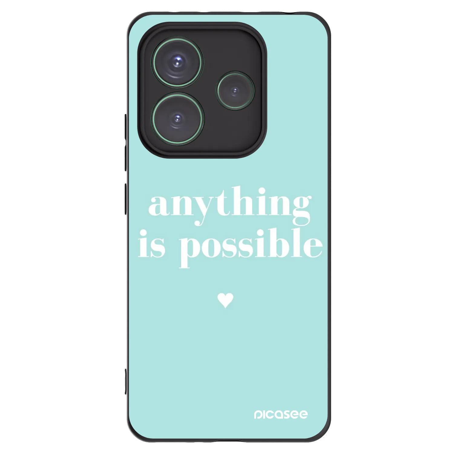Picasee husă neagră din silicon pentru Xiaomi Redmi Note 14 5G - Anything is possible