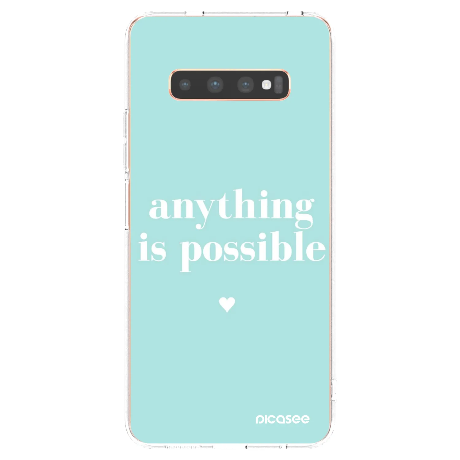 Picasee husă transparentă din silicon pentru Samsung Galaxy S10 Plus G975 - Anything is possible