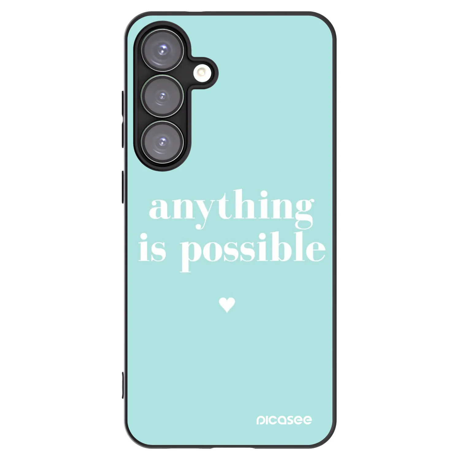 Picasee husă neagră din silicon pentru Samsung Galaxy S25+ 5G - Anything is possible