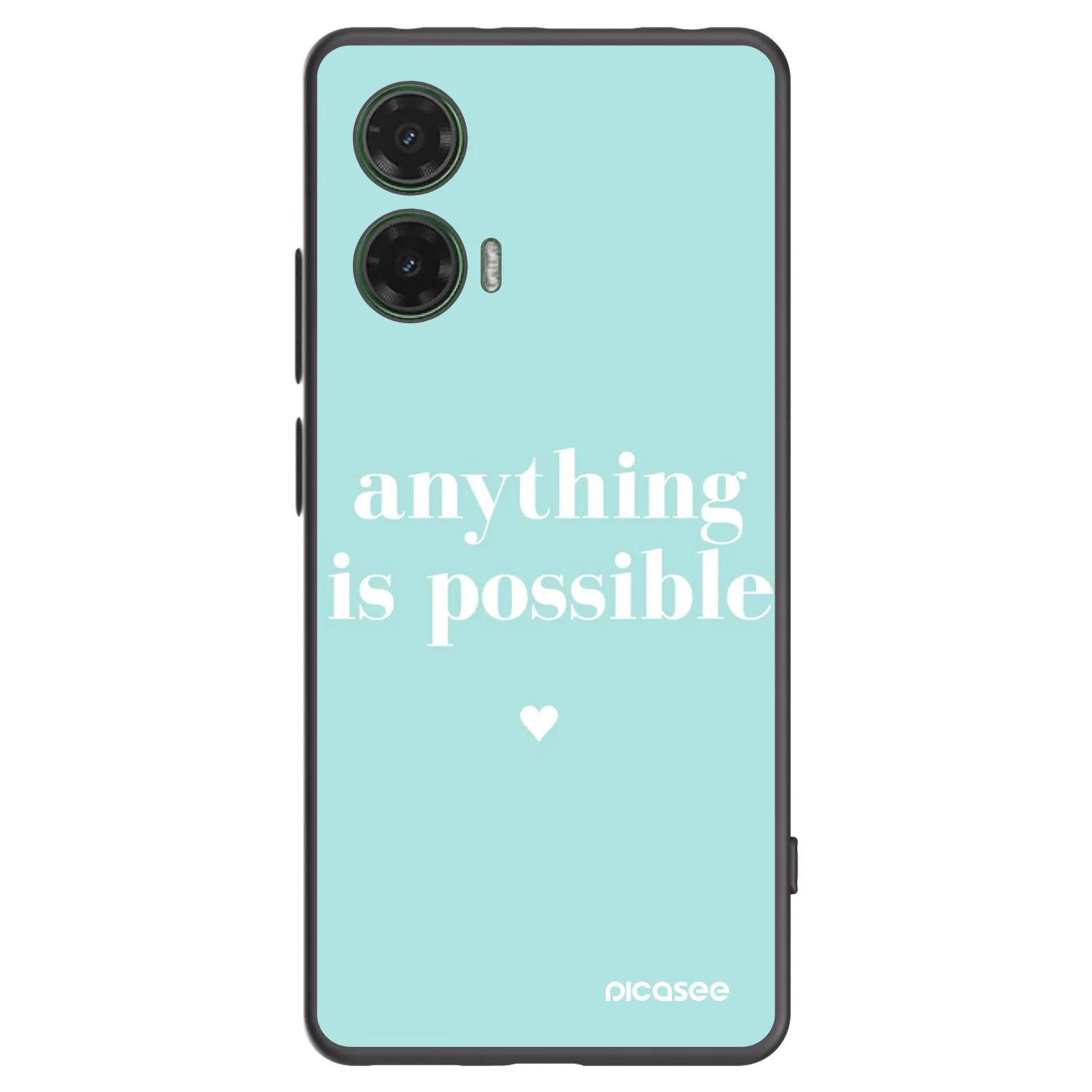 Picasee husă neagră din silicon pentru Motorola Moto G35 5G - Anything is possible