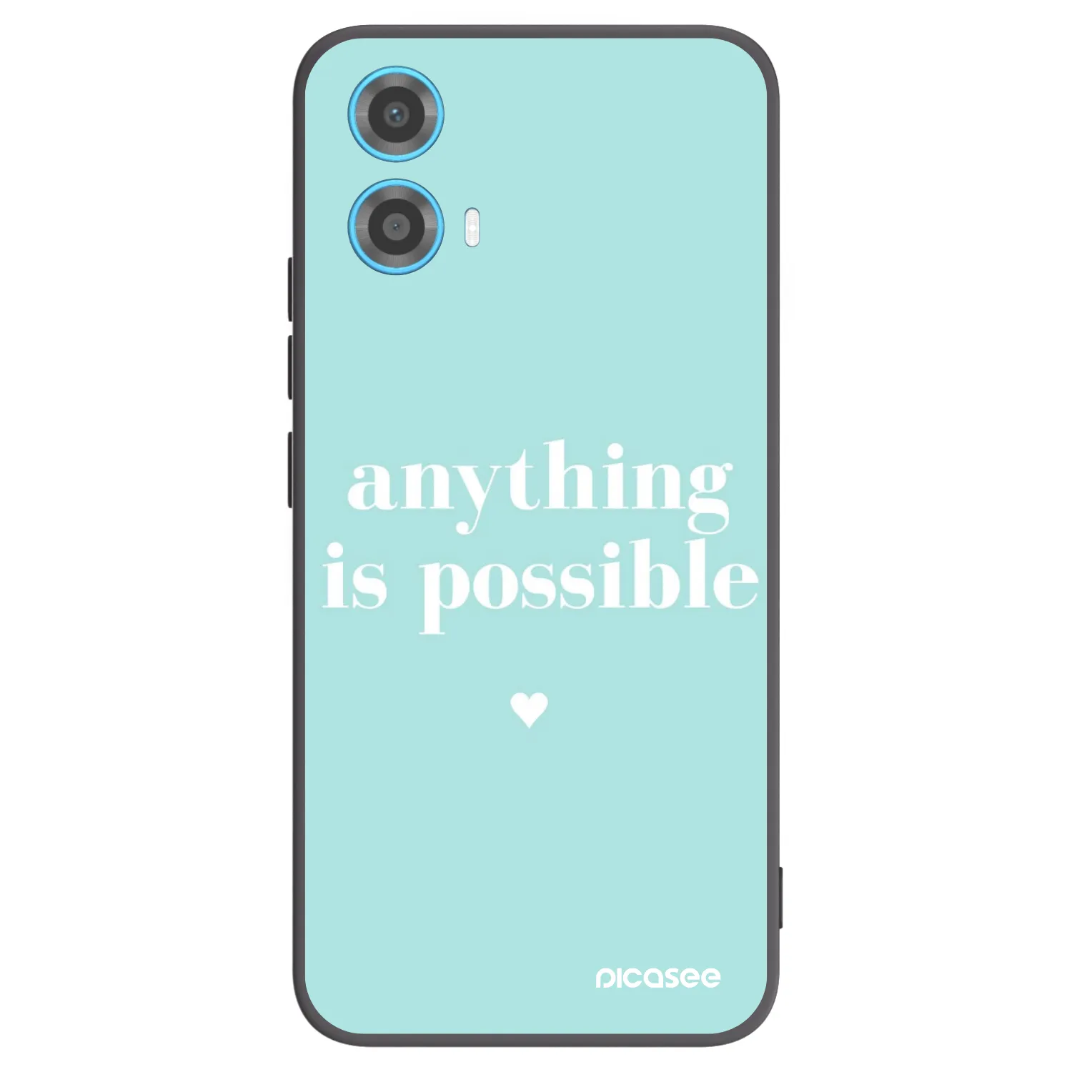 Picasee husă neagră din silicon pentru Motorola Moto G34 5G - Anything is possible
