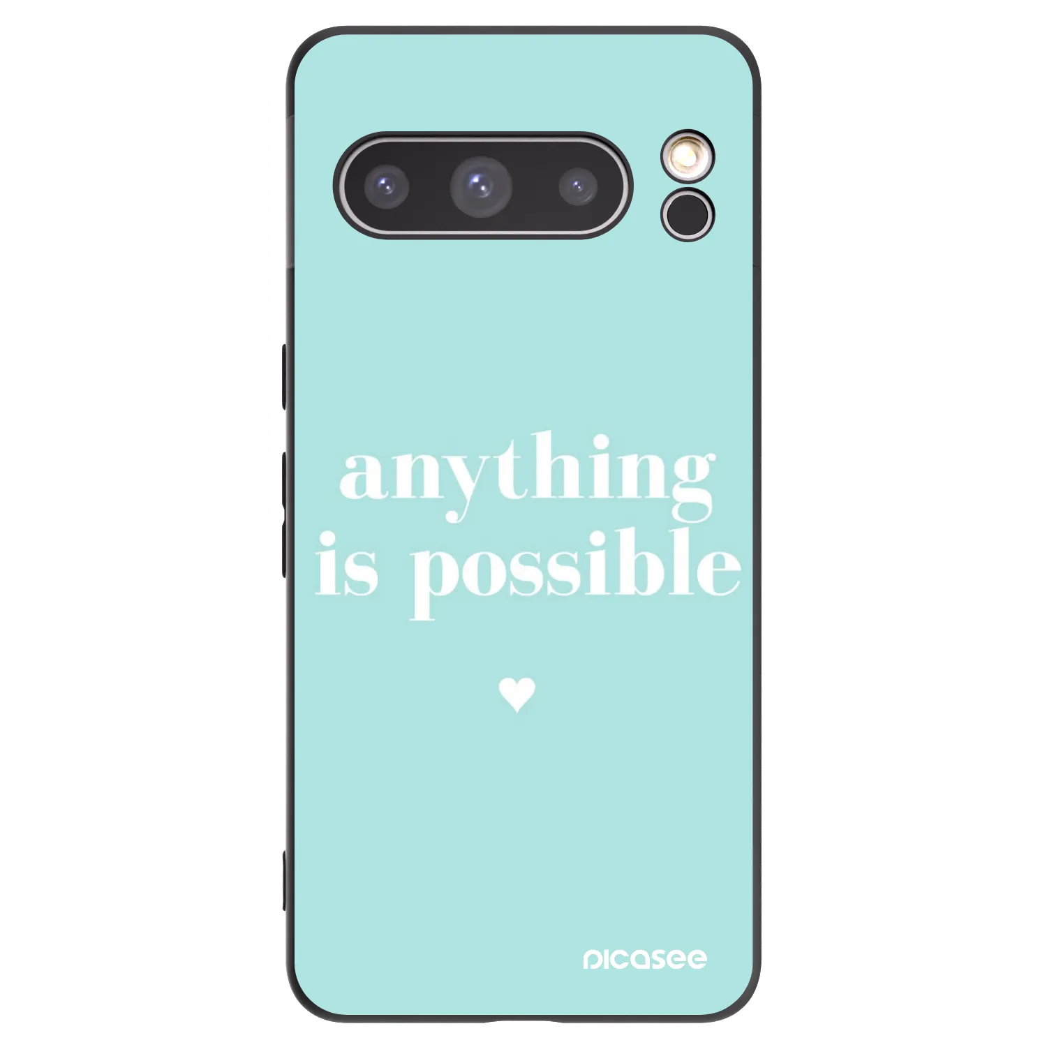 Picasee husă neagră din silicon pentru Google Pixel 8 Pro - Anything is possible