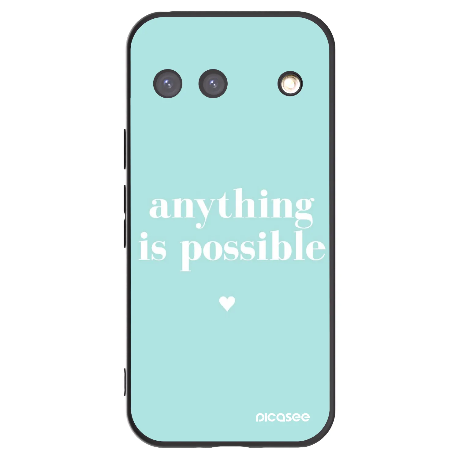 Picasee husă neagră din silicon pentru Google Pixel 9 - Anything is possible