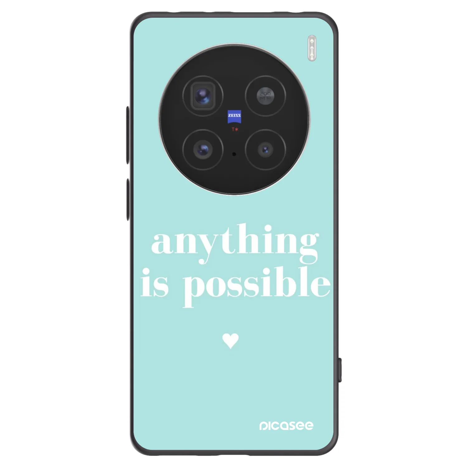 Picasee husă neagră din silicon pentru Vivo X200 Pro - Anything is possible