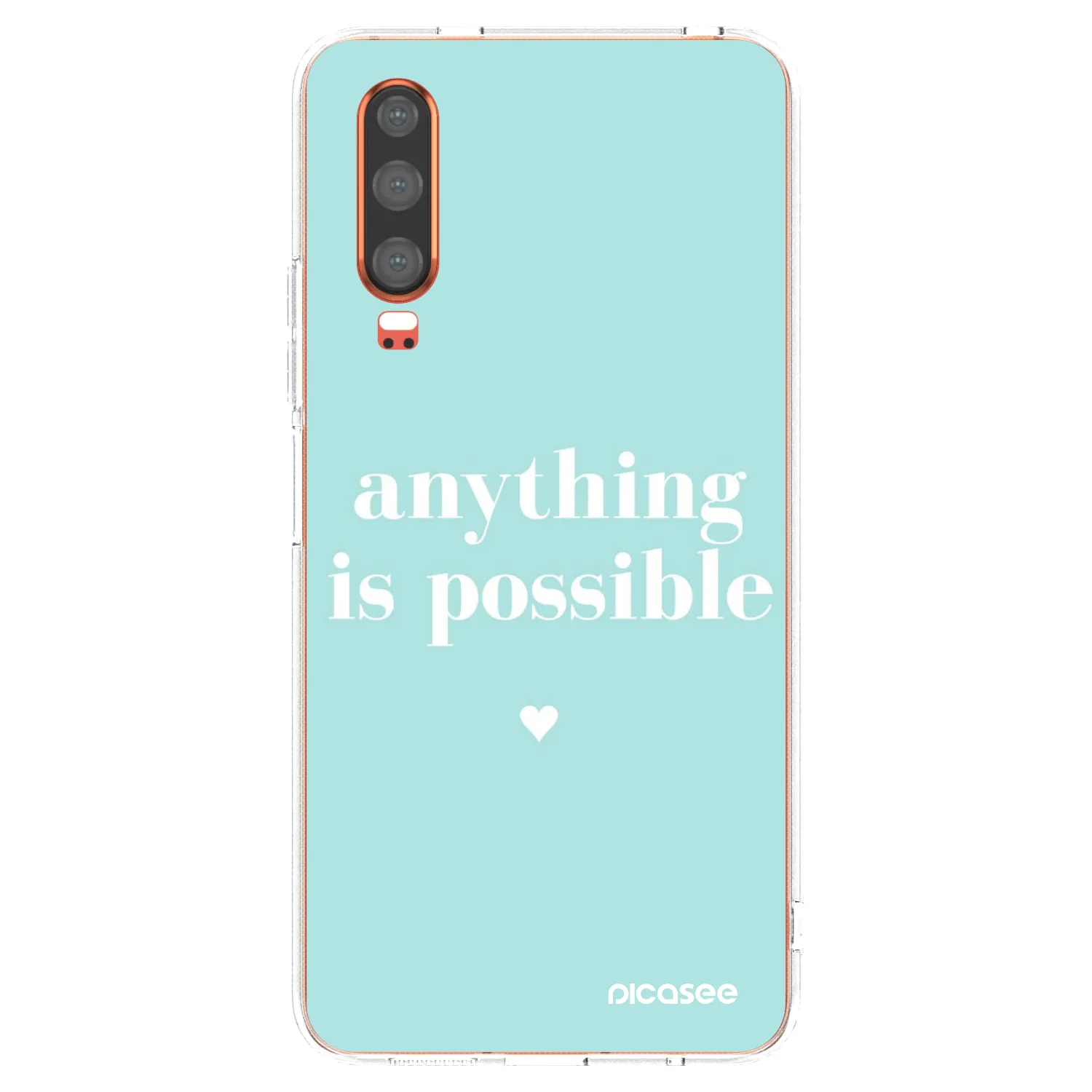 Picasee husă transparentă din silicon pentru Huawei P30 - Anything is possible