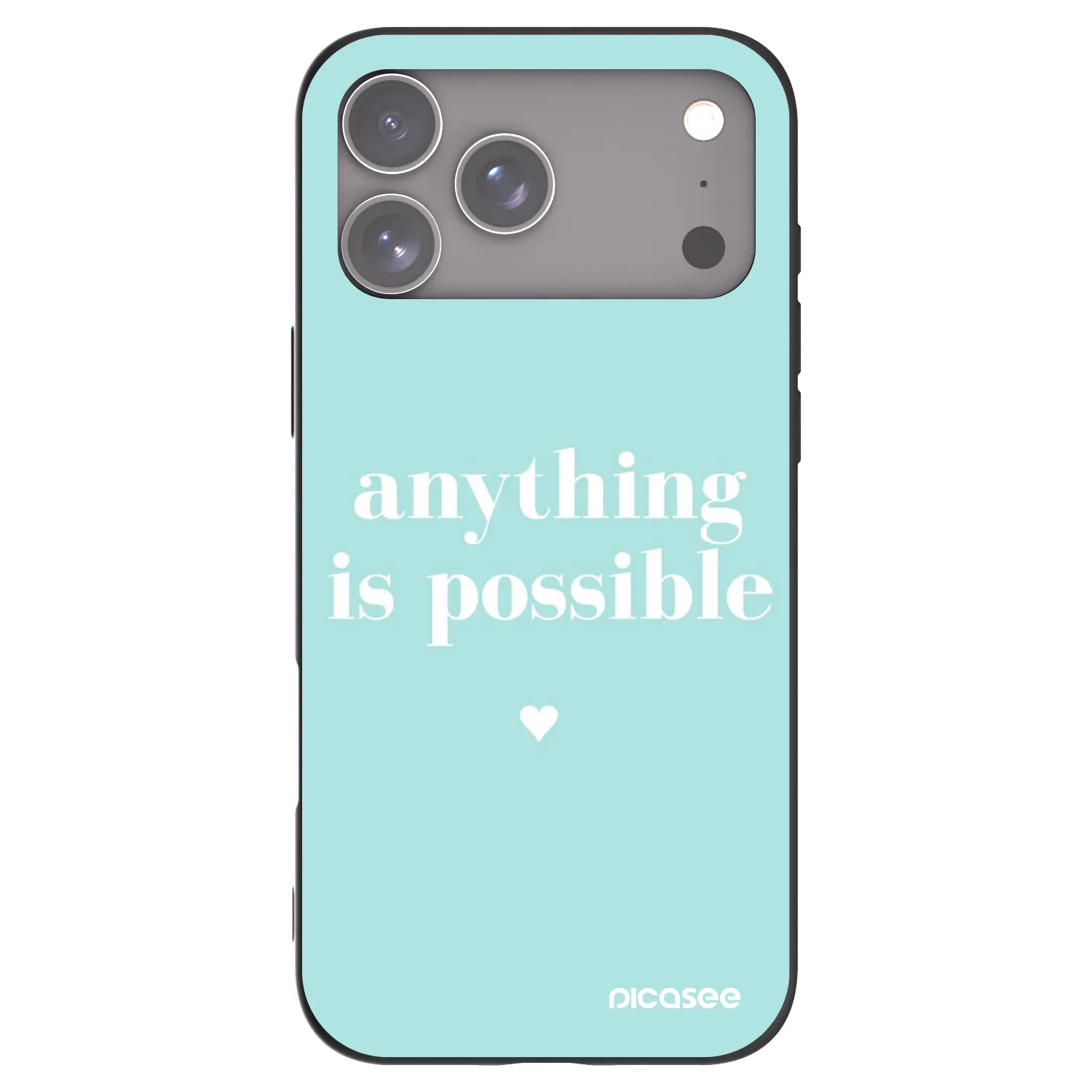 Picasee husă neagră din silicon pentru Apple iPhone 17 Pro Max - Anything is possible