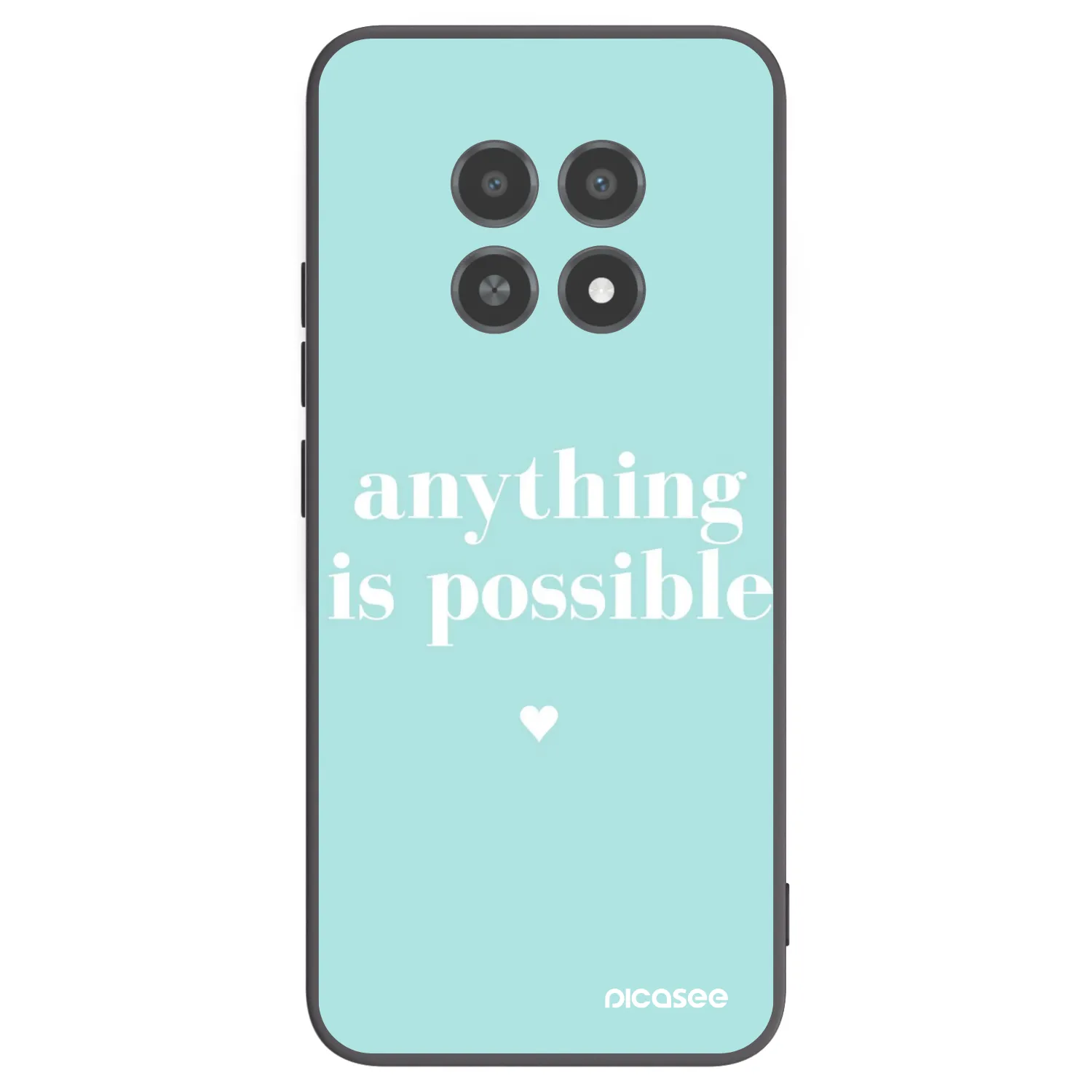 Picasee husă neagră din silicon pentru Realme 12X - Anything is possible