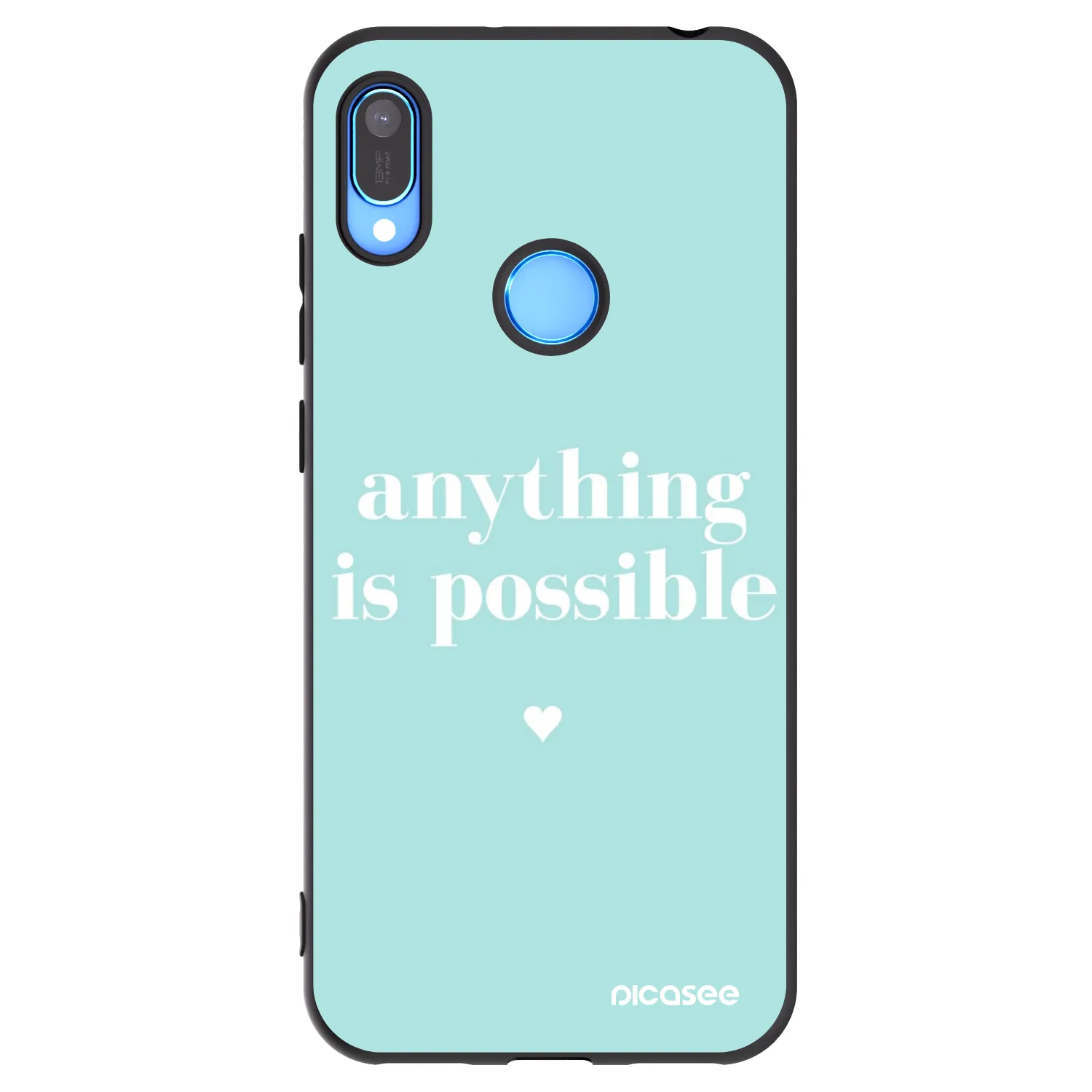 Picasee husă neagră din silicon pentru Huawei Y6 2019 - Anything is possible