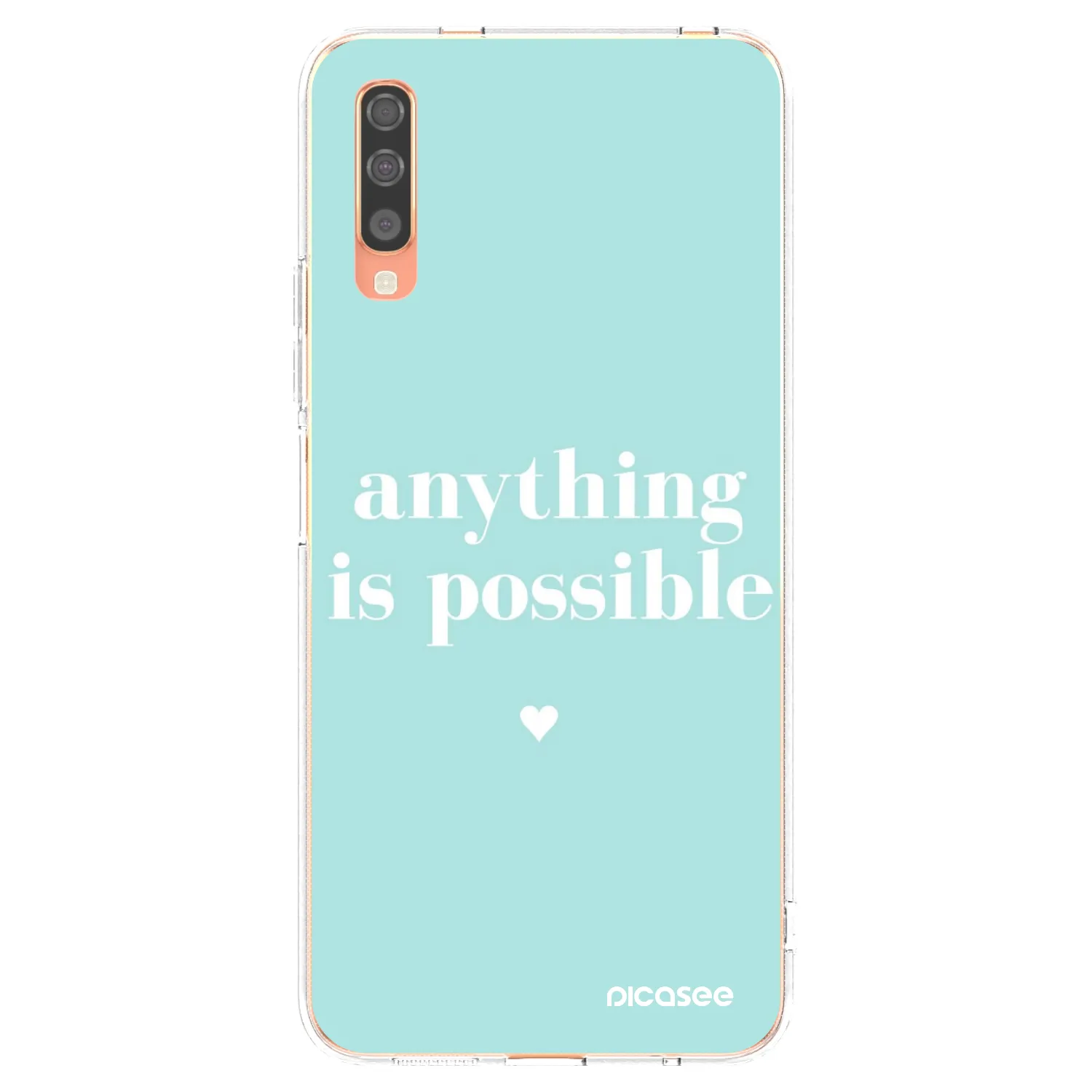 Picasee husă transparentă din silicon pentru Samsung Galaxy A70 A705F - Anything is possible