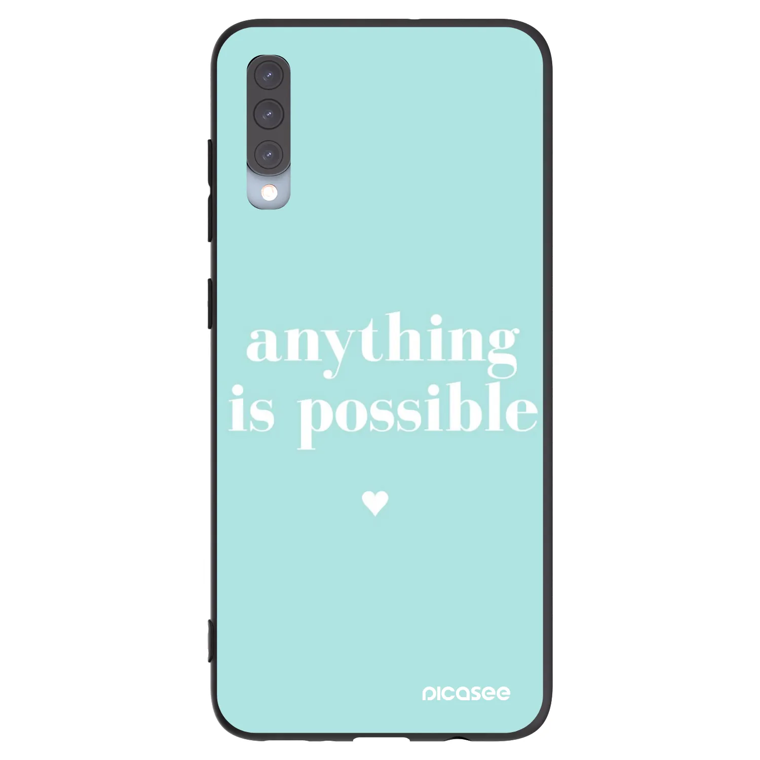 Picasee husă neagră din silicon pentru Samsung Galaxy A70 A705F - Anything is possible