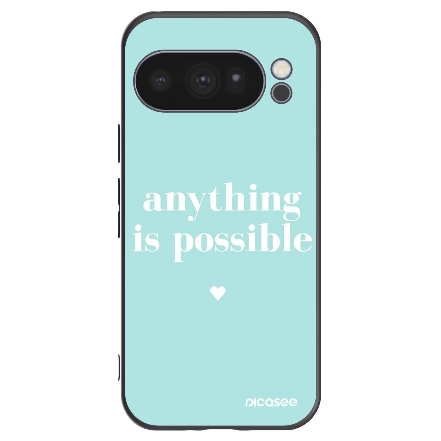 Picasee husă neagră din silicon pentru Google Pixel 10 Pro - Anything is possible