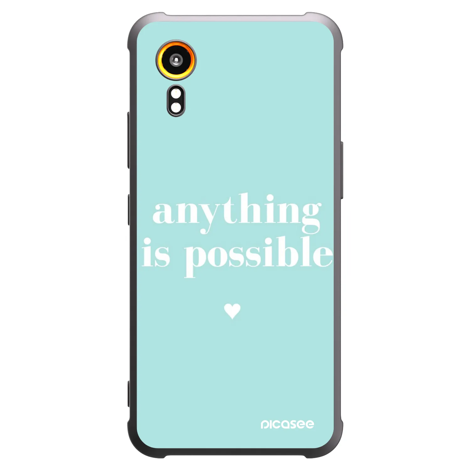Picasee husă neagră din silicon pentru Samsung Galaxy Xcover 7 - Anything is possible