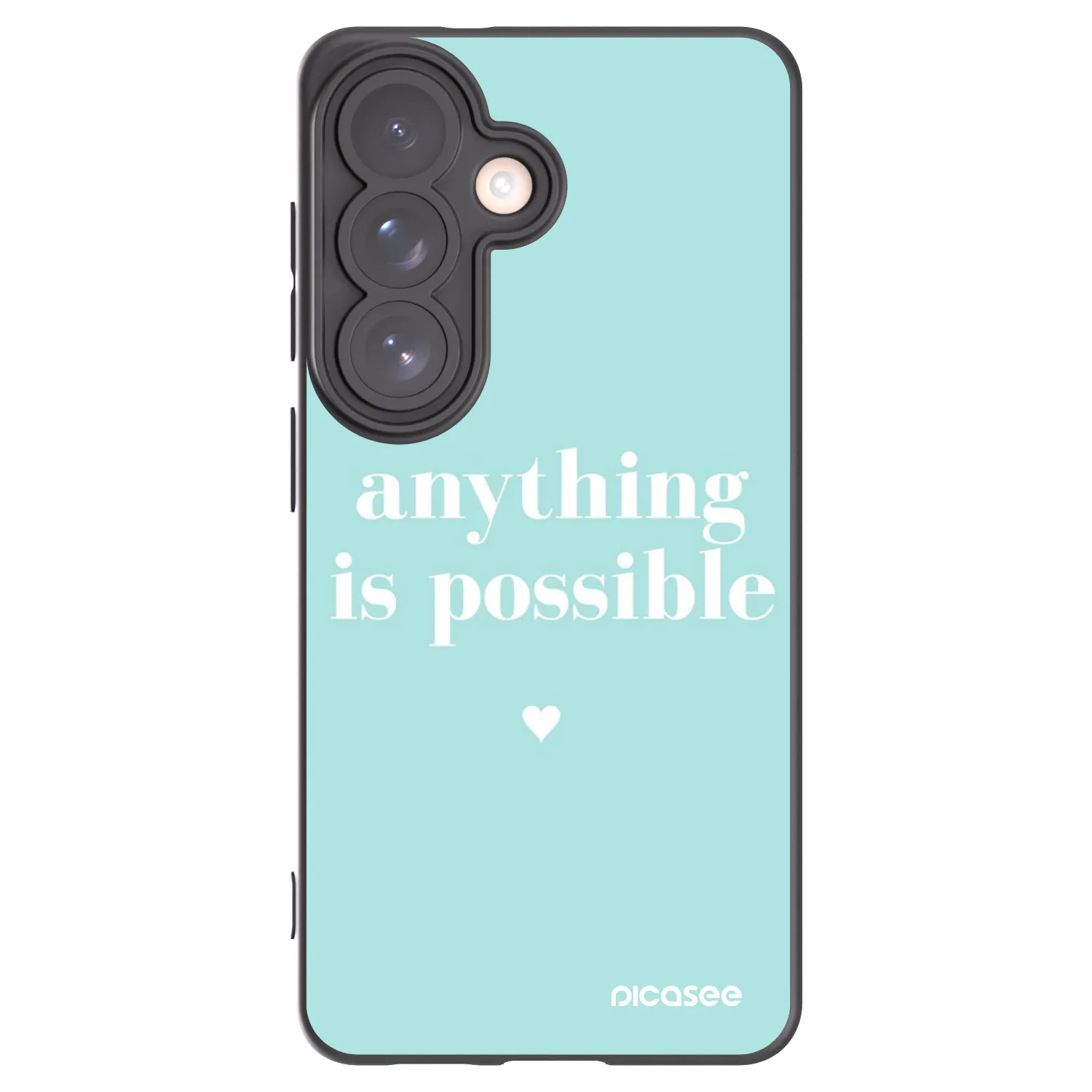 Picasee husă neagră din silicon pentru Samsung Galaxy S26 - Anything is possible