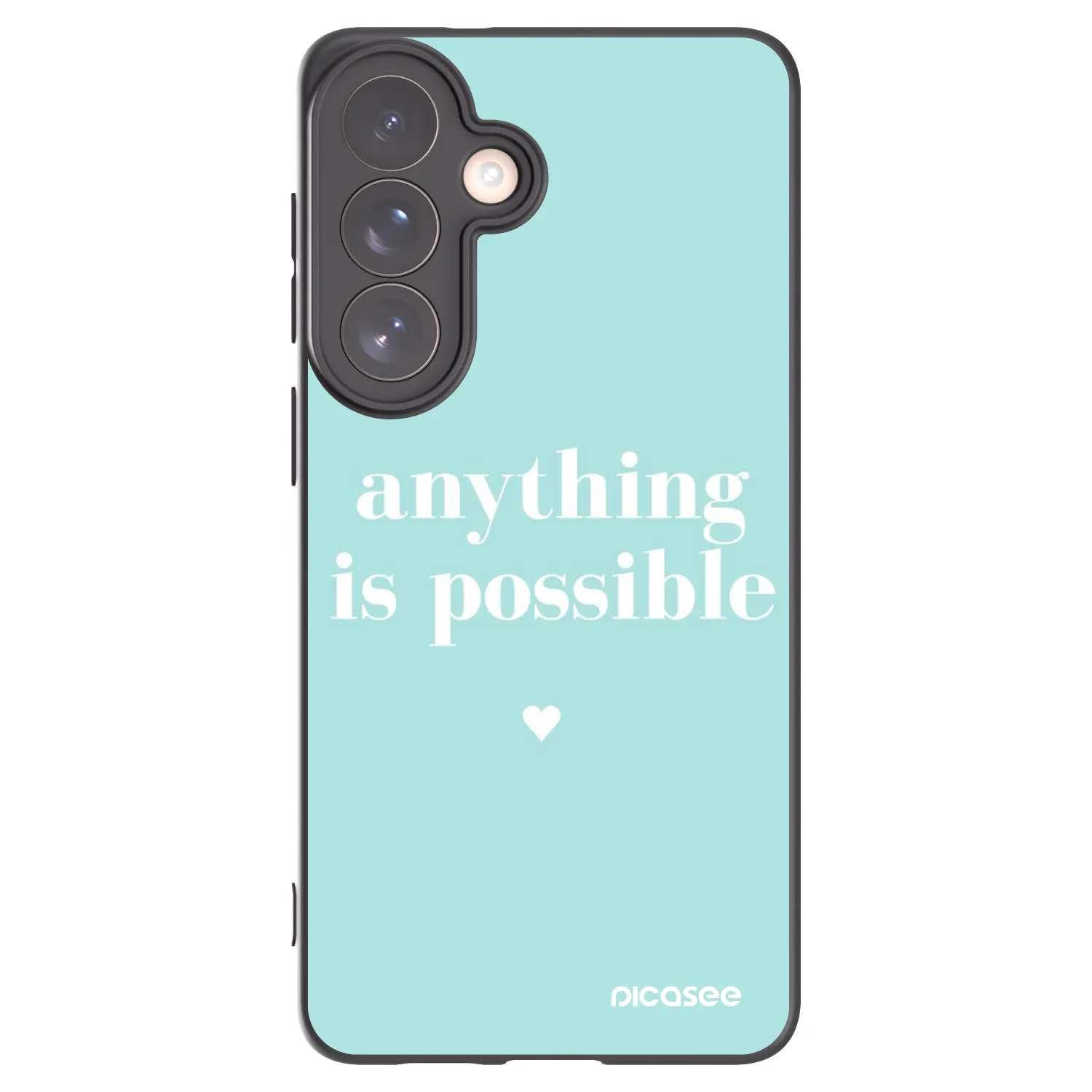 Picasee husă neagră din silicon pentru Samsung Galaxy S26+ - Anything is possible