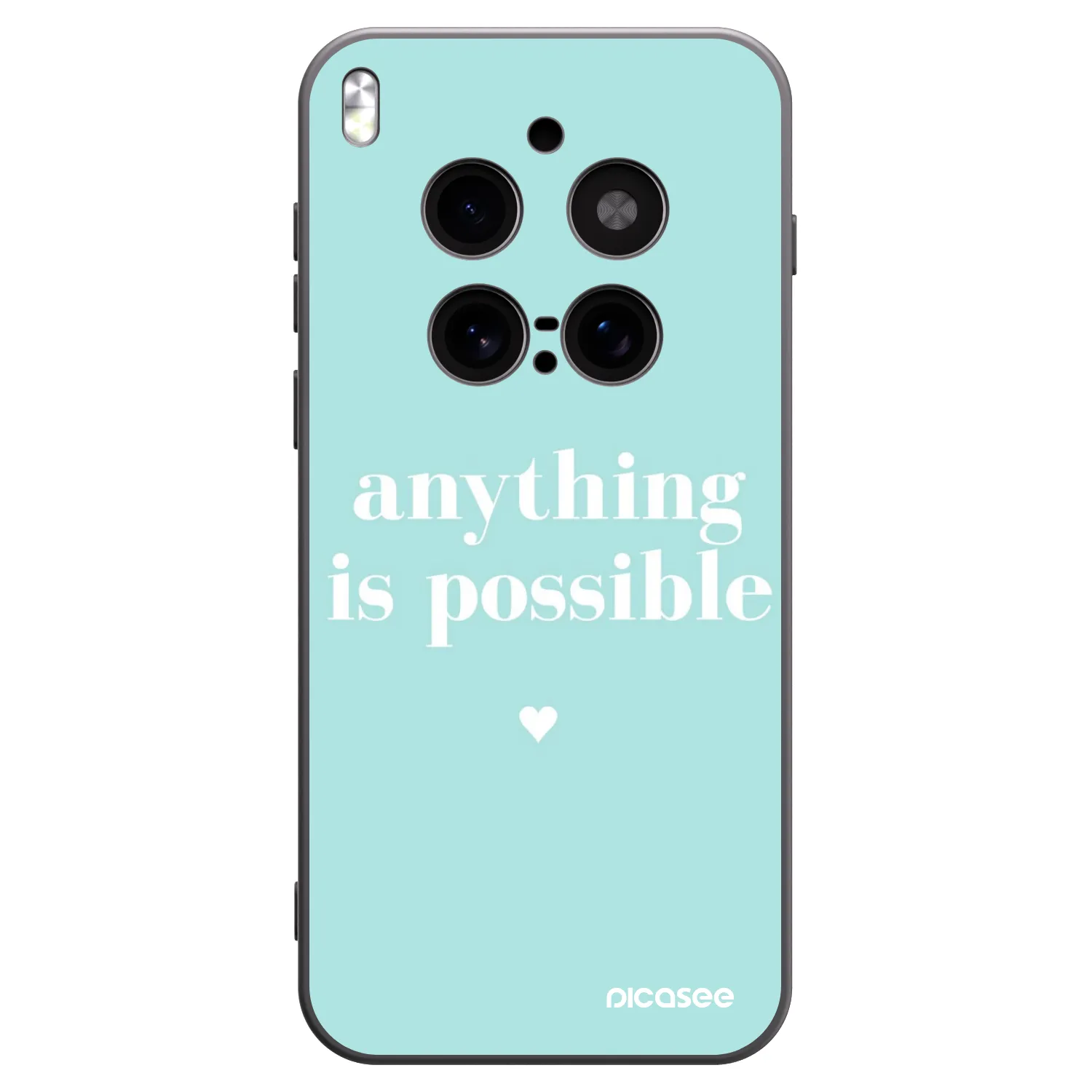 Picasee husă neagră din silicon pentru Vivo X300 Pro - Anything is possible